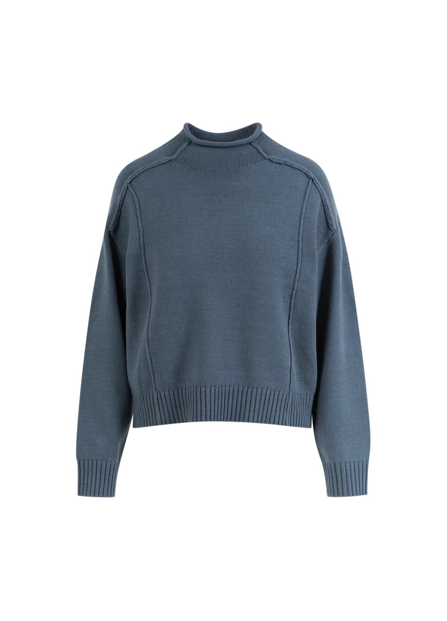 Coster Copenhagen Strik - CC Heart Avery Strik i Mid Blue