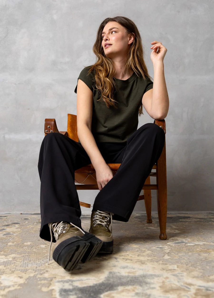 Coster Copenhagen T-shirt - CC Heart basic Rund Hals T-shirt i Hunter Green