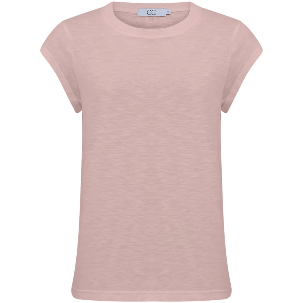Coster Copenhagen T-shirt - CC-Heart Basic T-shirt Rund Hals i Old Rose