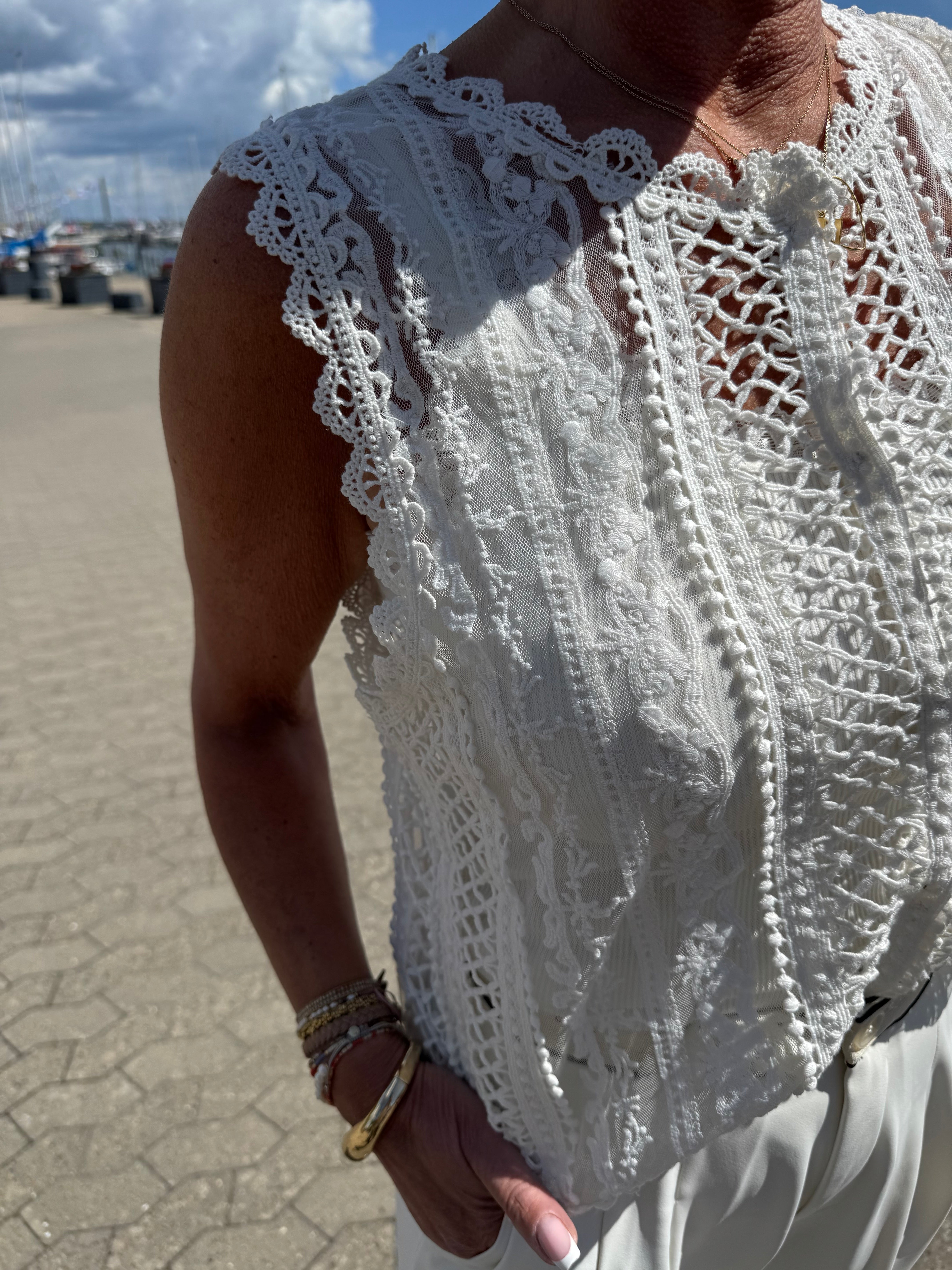 Gossia Top - SeboraGO Top i Off-White