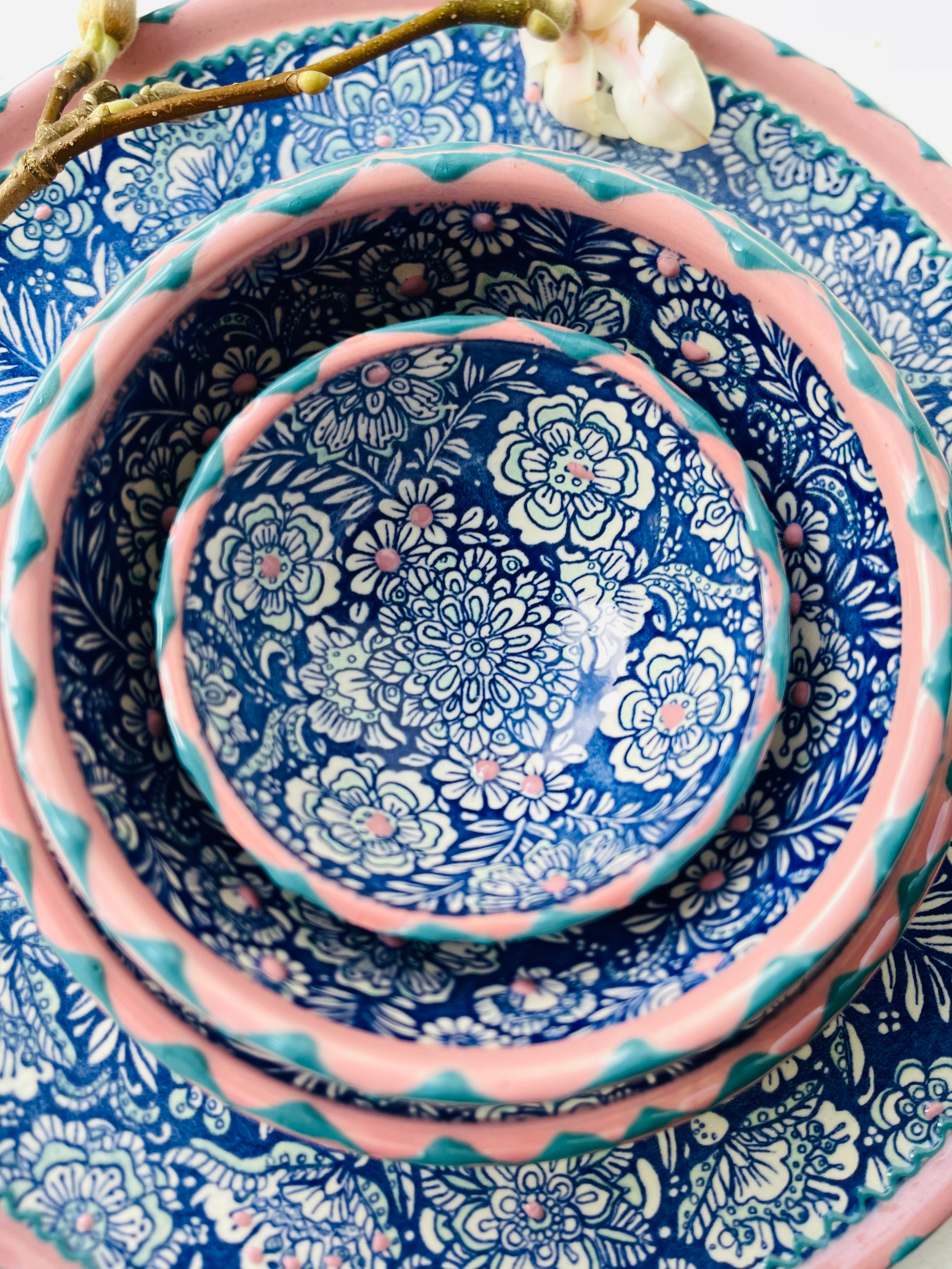 By Spliid Keramik Skål - Florencia Tapas Skål Small i Royal Blue Ø14cm H5cm