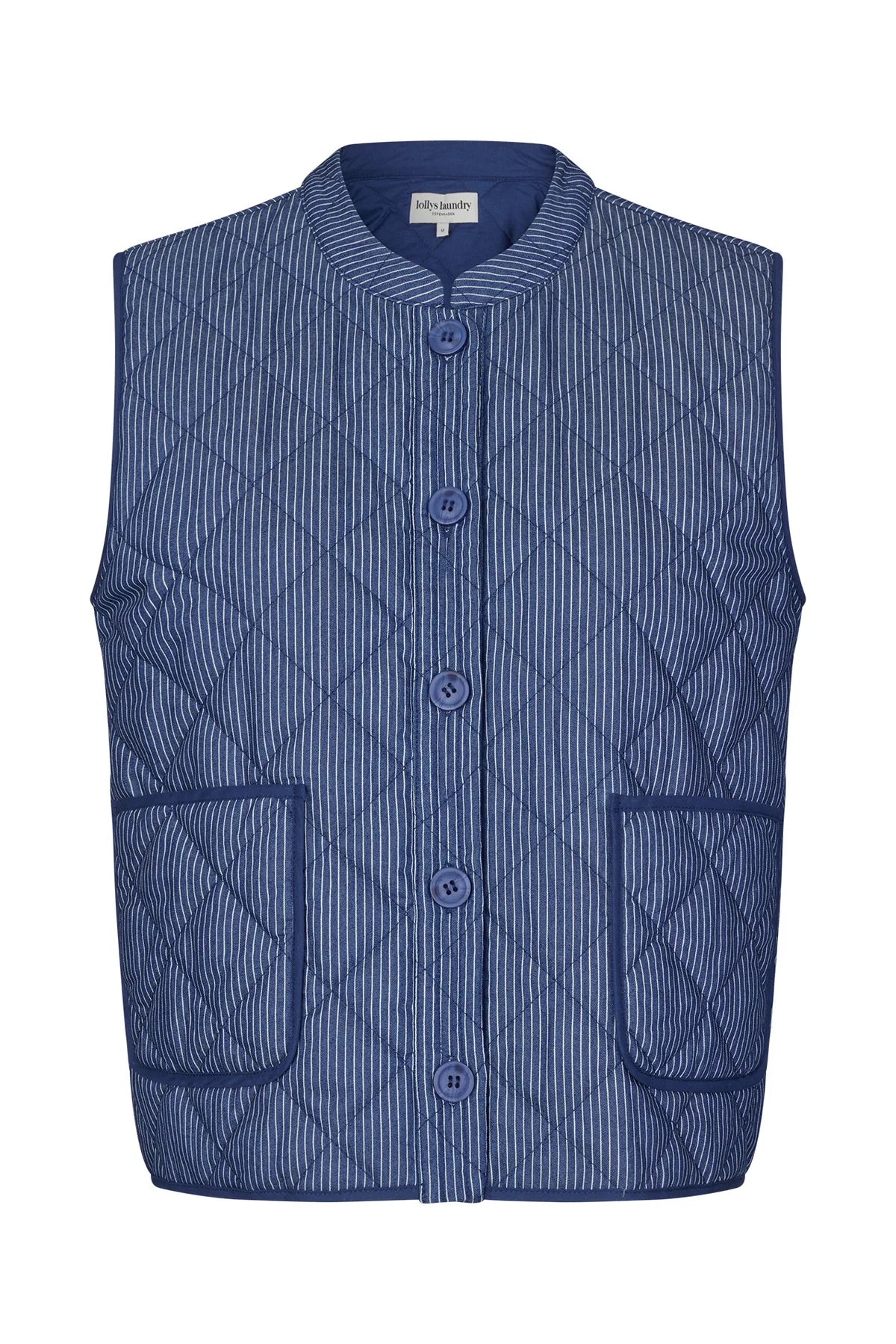 Lollys Laundry Vest - CairoLL Quilted Vest i Dark Blue