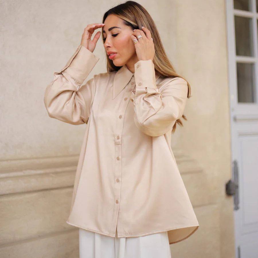 Depeche Skjorte - CindyDC Skjorte i Champagne