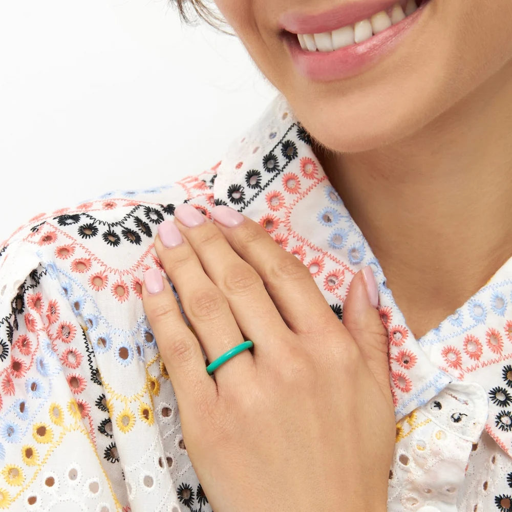 Lulu Copenhagen Ring - Color Ring i Light Green