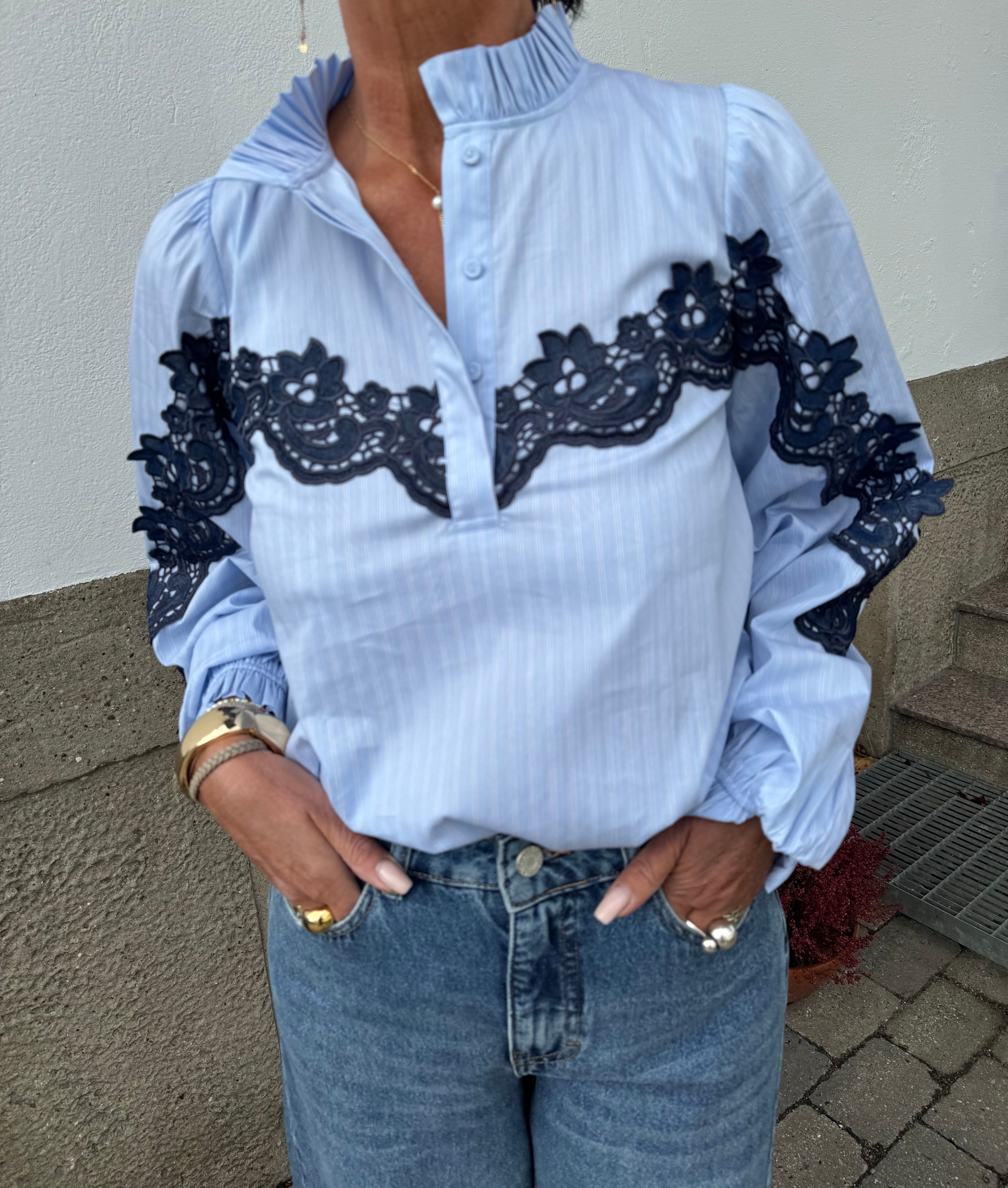 Gossia Skjorte - OlineGO Skjorte i Blue Stripe