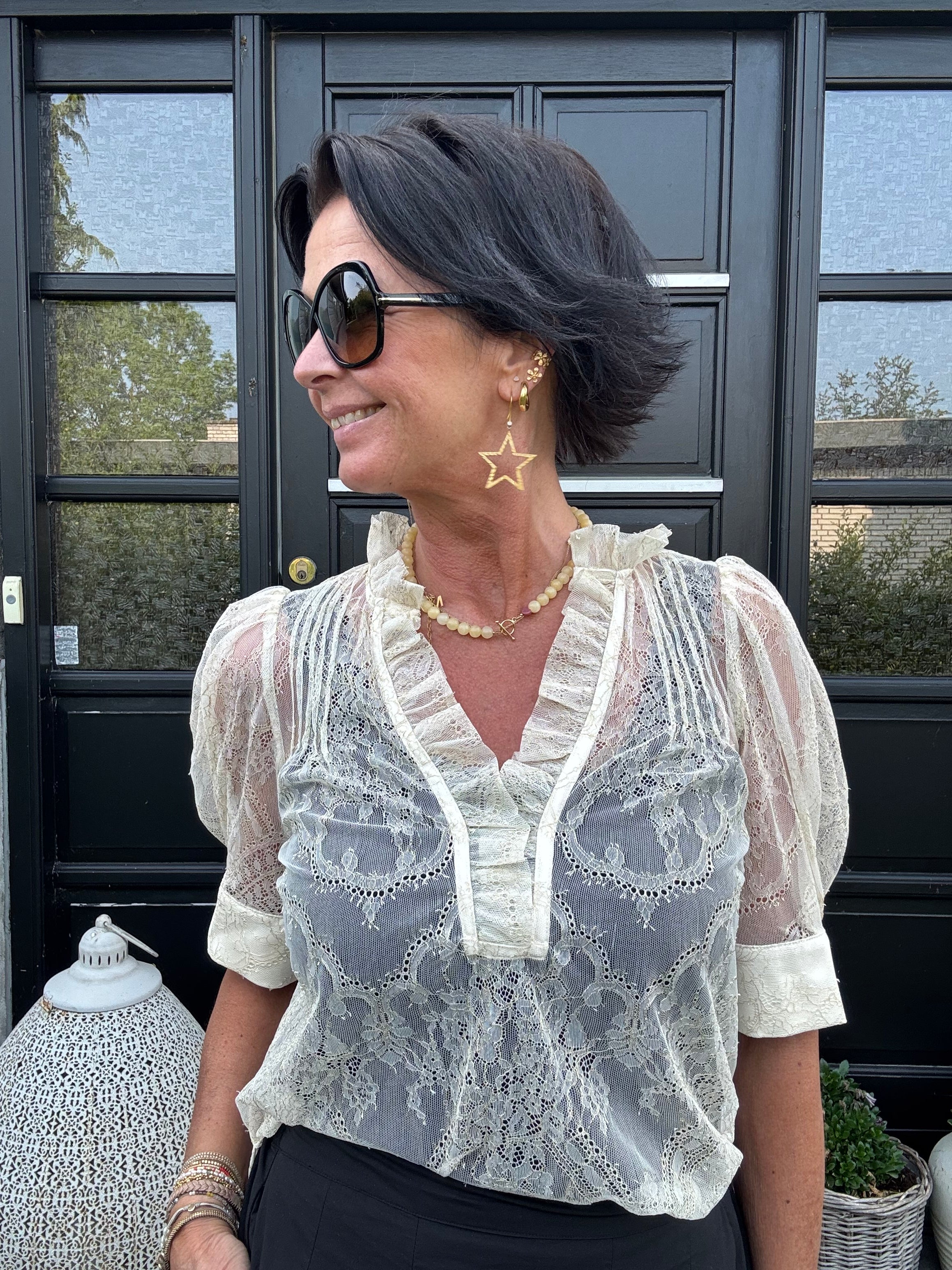 Gossia Bluse - AmarGO Gold Bluse i Creme Gold