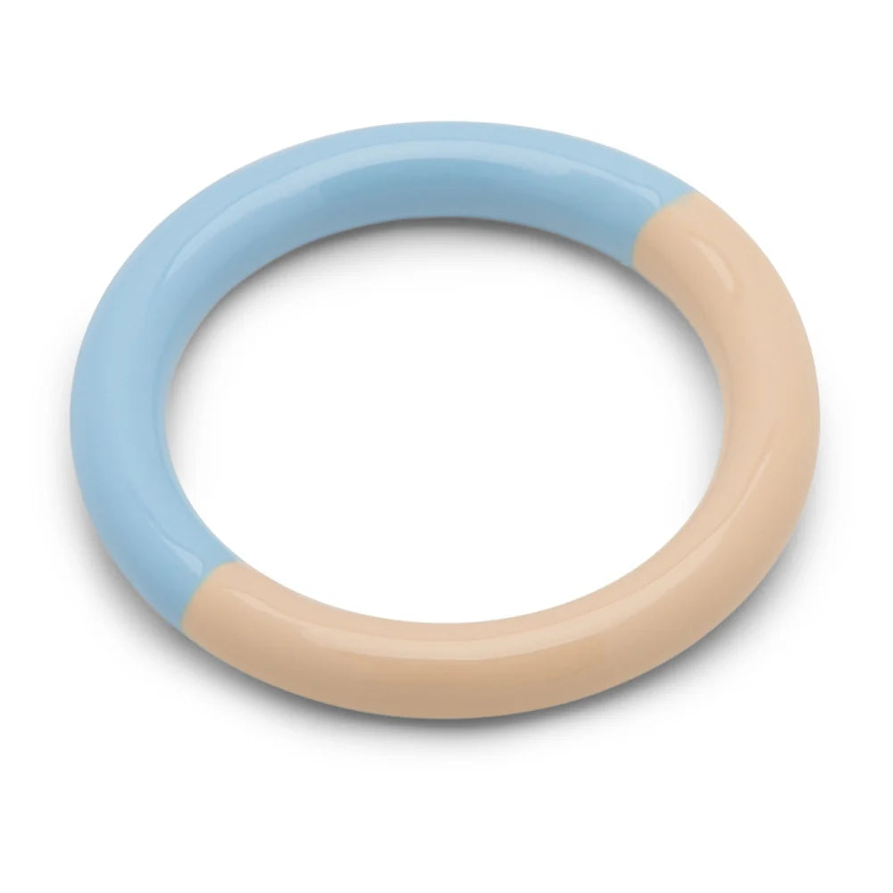 Lulu Copenhagen Ring - Double Color Ring i Light Blue - Buttercreme