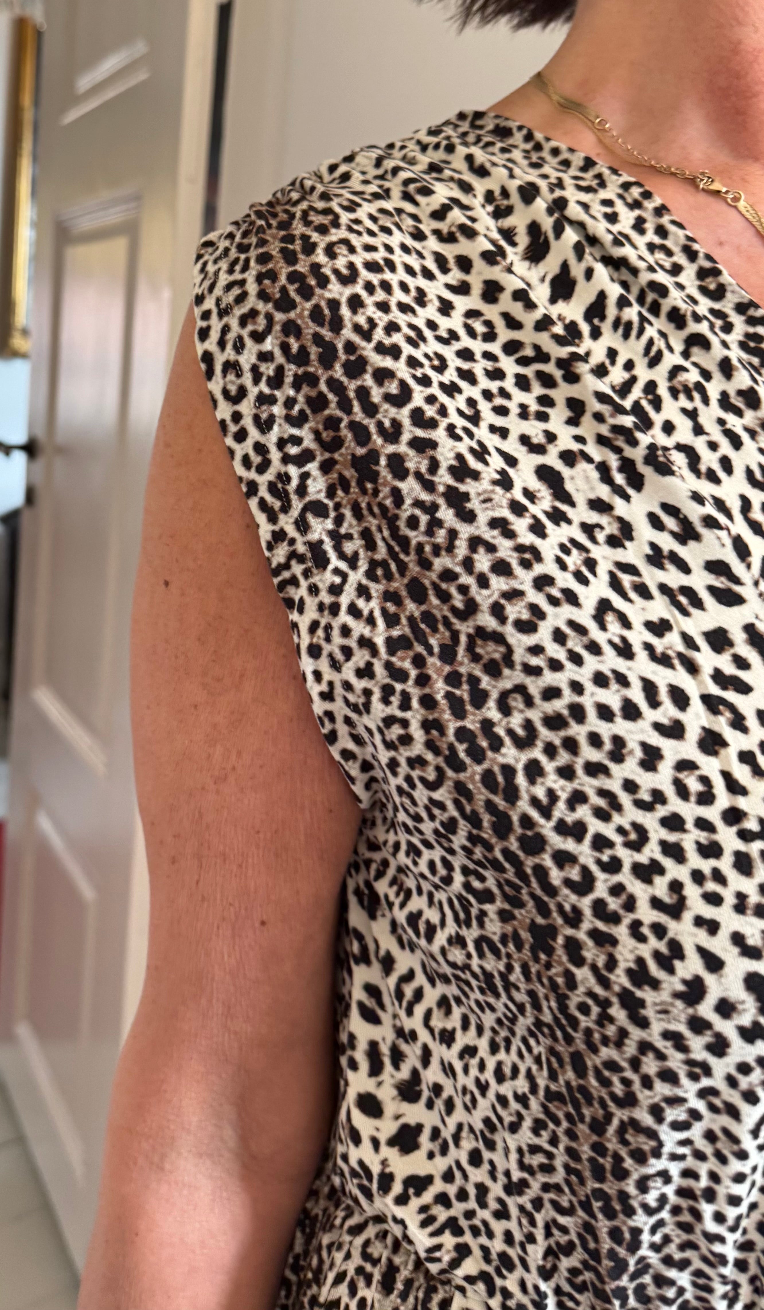 PBO Kjole - Hadi Kjole i Brun Leopard Print