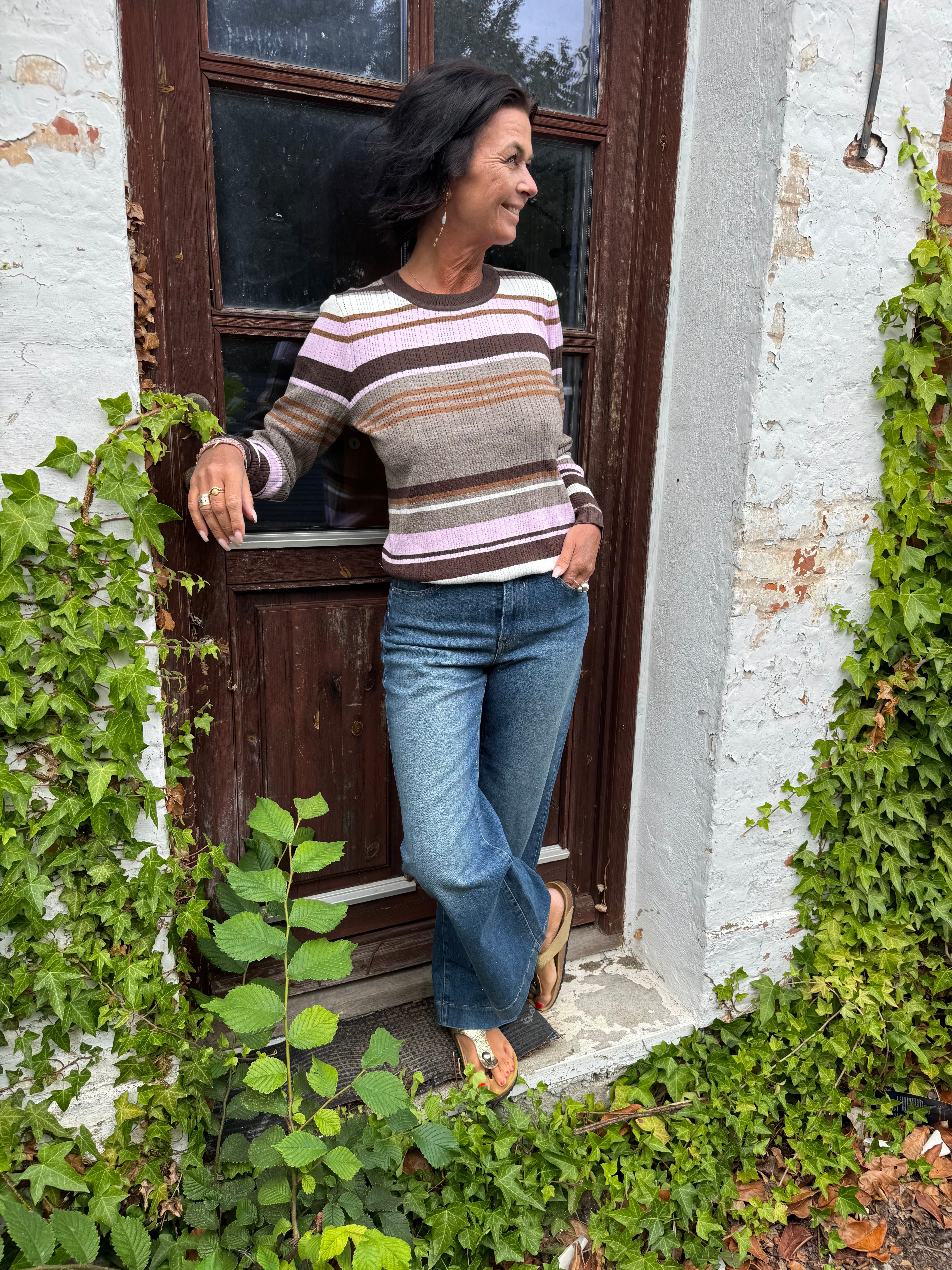 Nümph Strik - NuKitti Strik Bluse i Taupe Gray