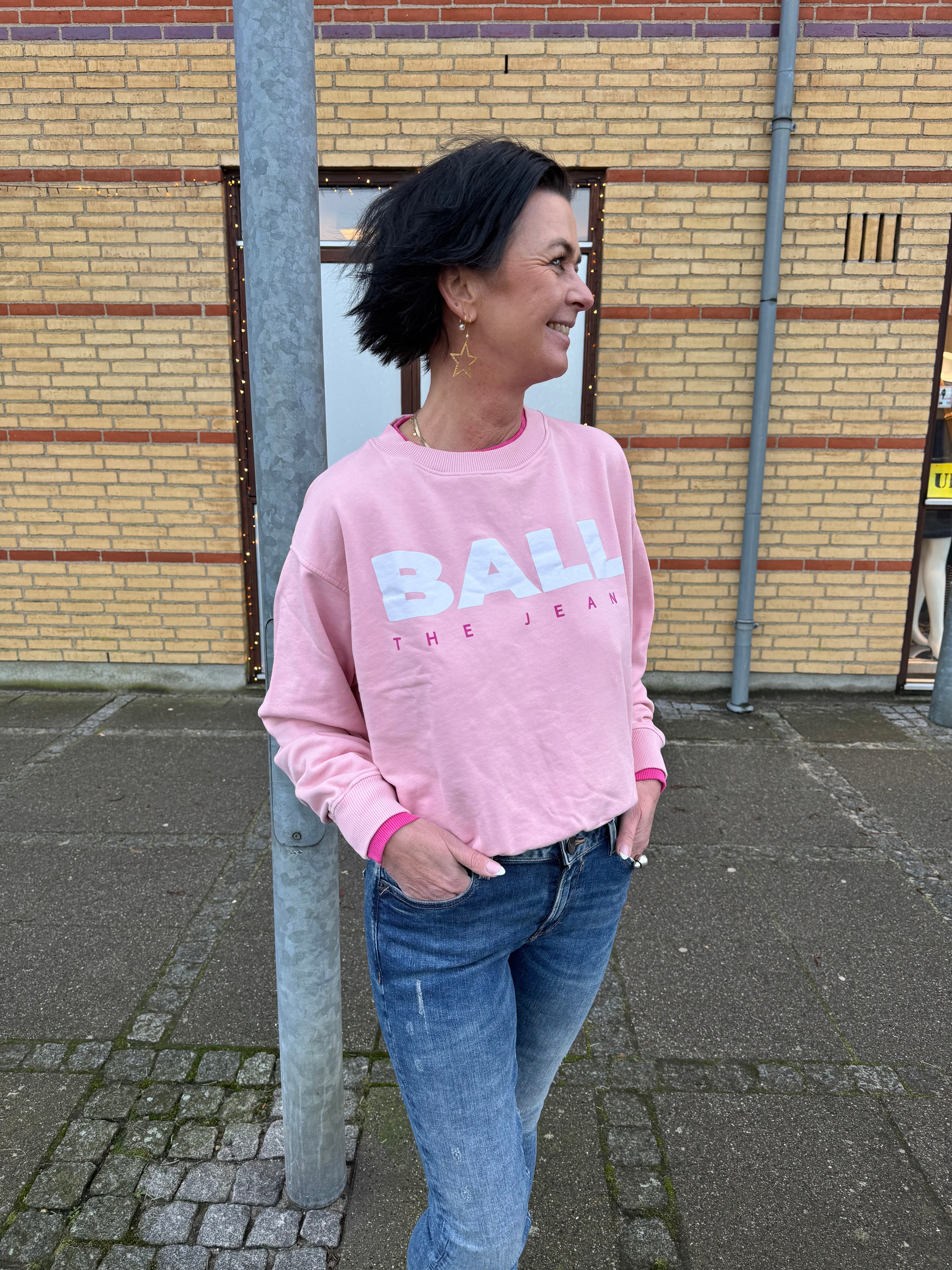 BALL Original Sweat - Basimona Sweat i Pink Dolphin