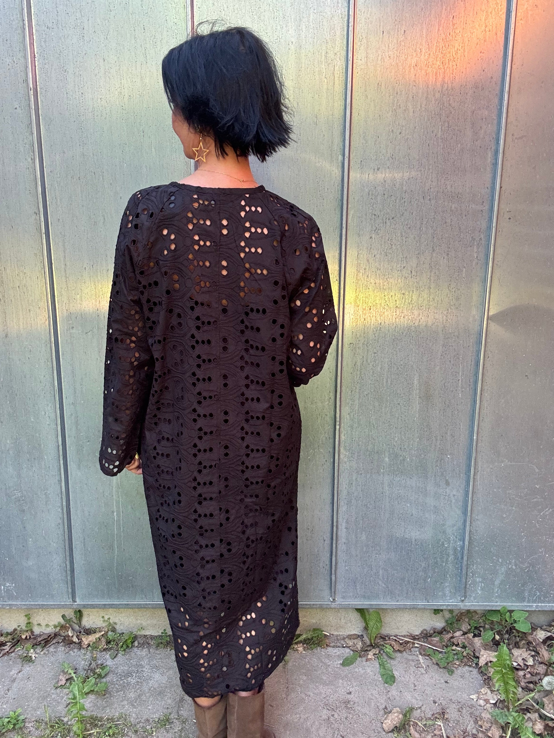 Black Colour Kjole - BcHelena Boho Kjole i Sort
