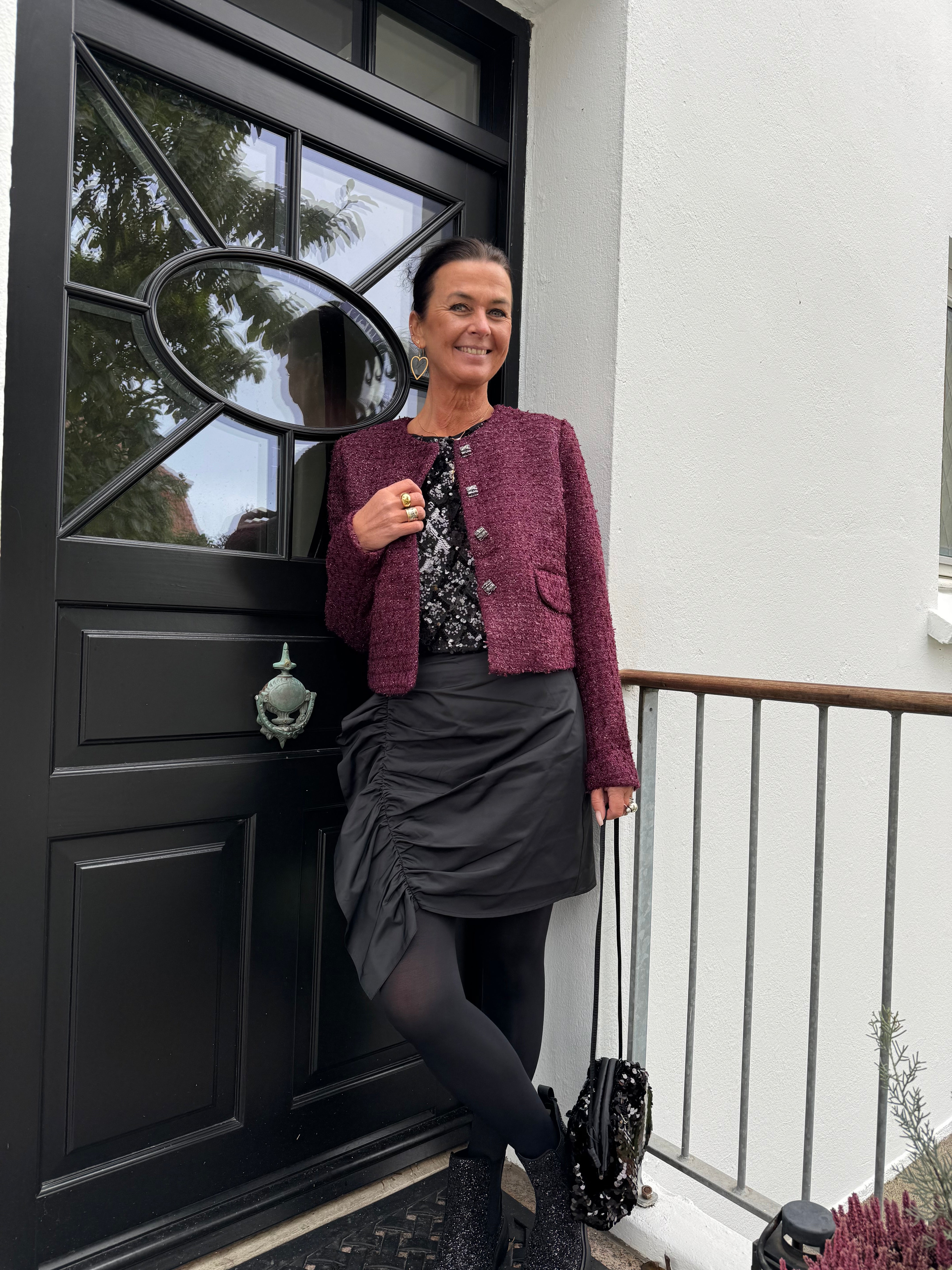 Second Female Nederdel - Flary Ruffle Nederdel i Sort