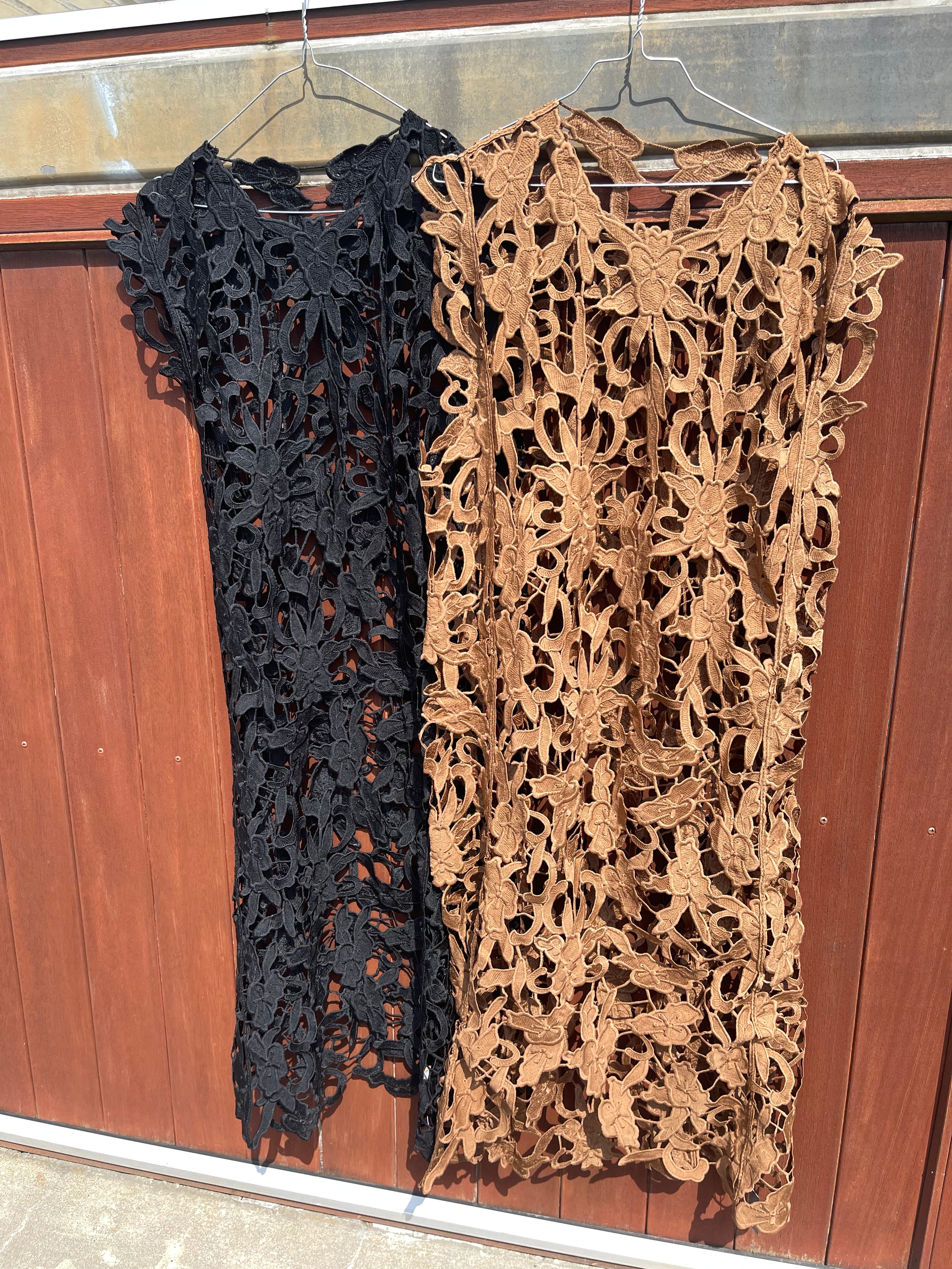 Tim & Simonsen Kjole - Bodil Lace Kjole i Sort