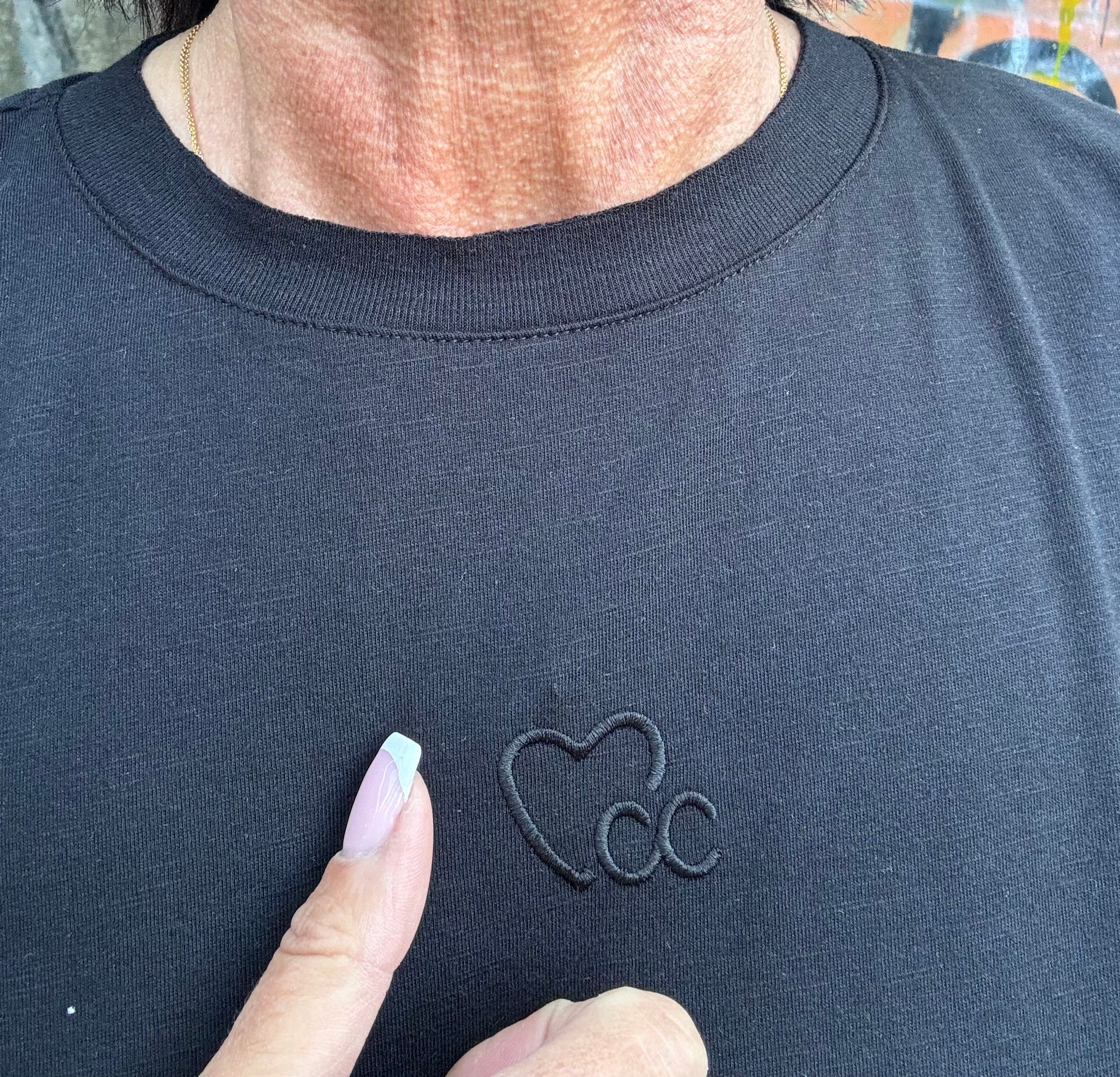 Coster Copenhagen Kjole - CC Heart Logo Tee Kjole i Sort