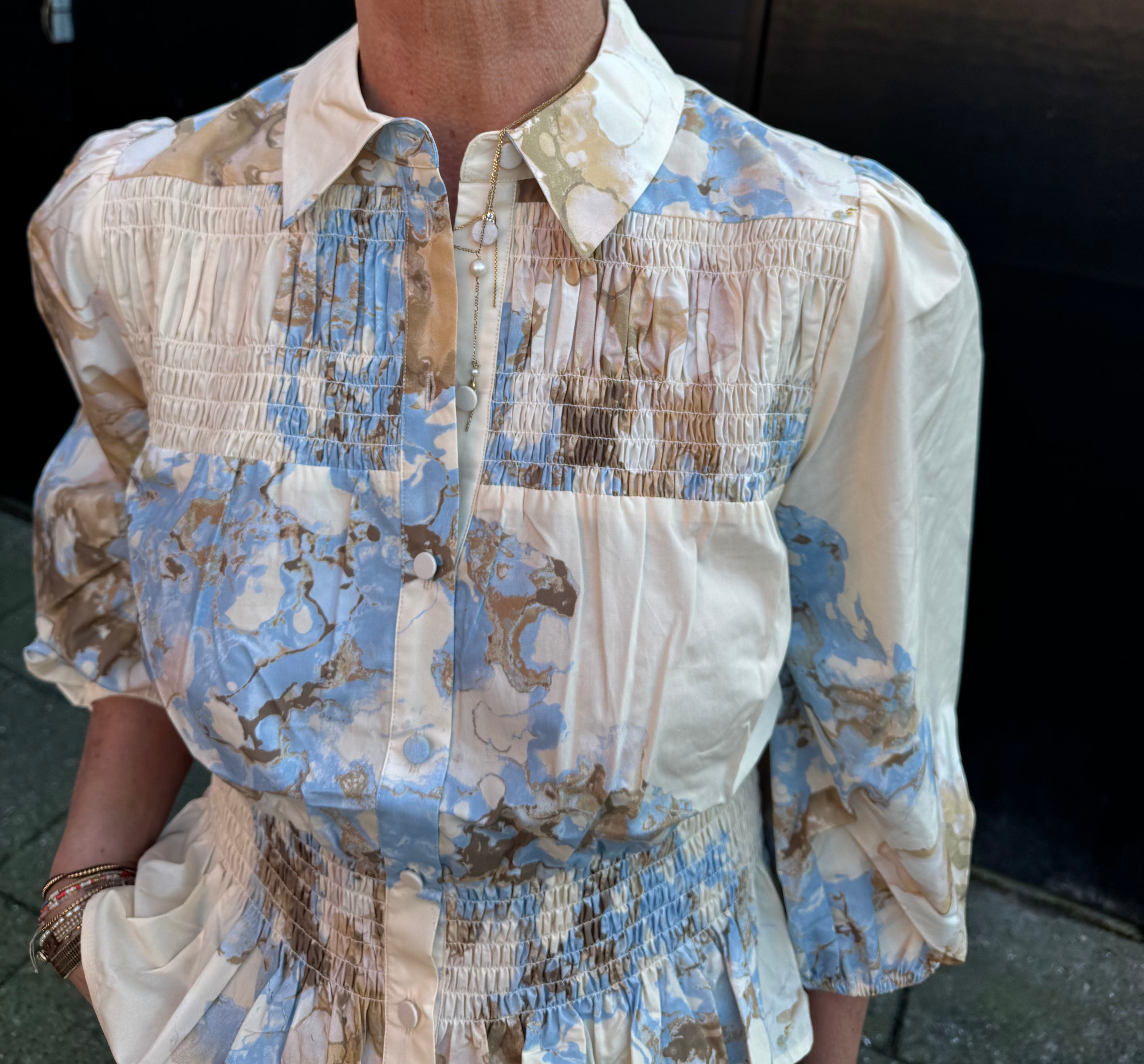 Second Female Bluse - Sirmione Bluse i Windsurfer Sand