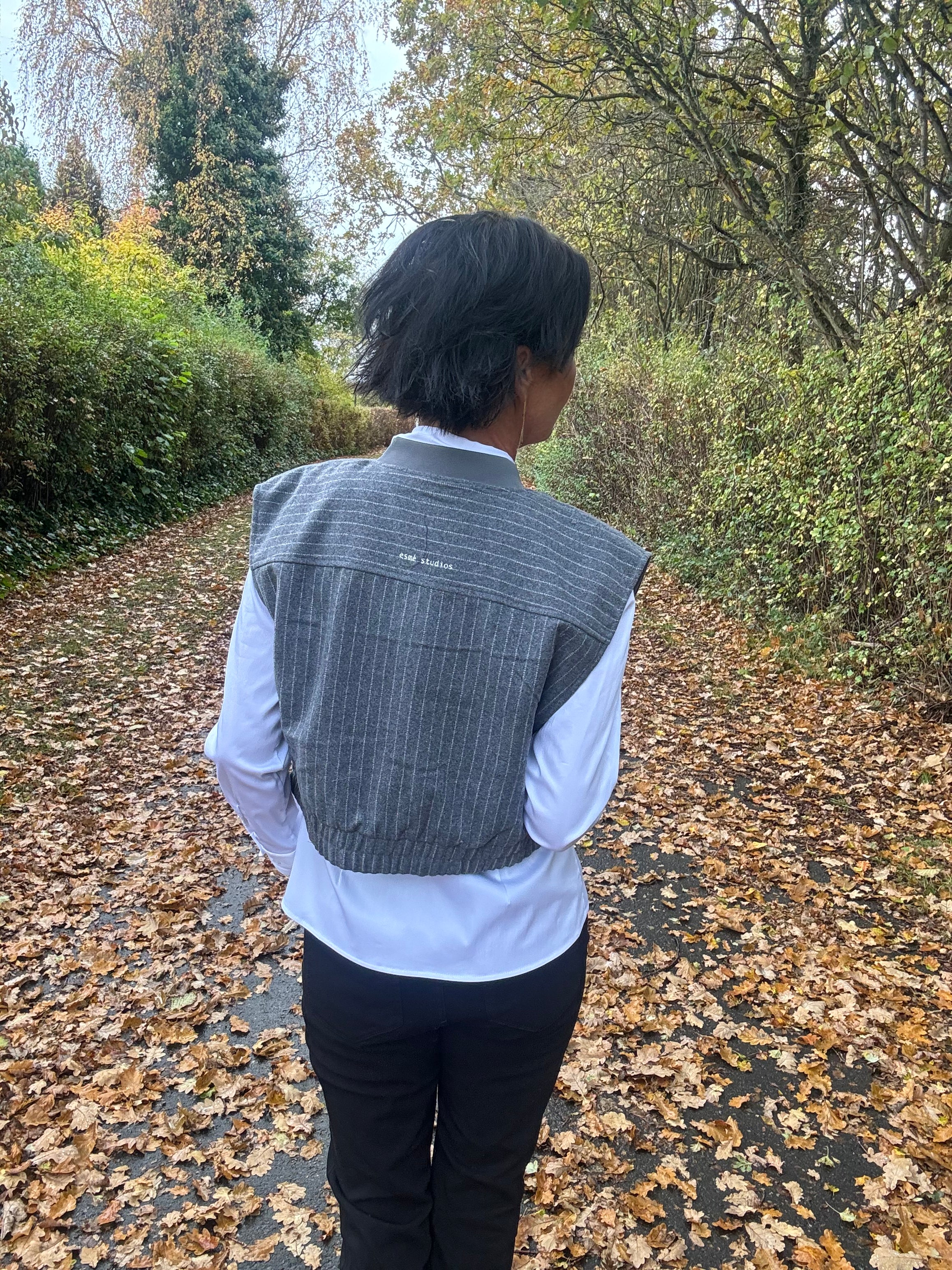 ESMÉ STUDIOS Vest - ESHera Uld Vest i Grå Melange