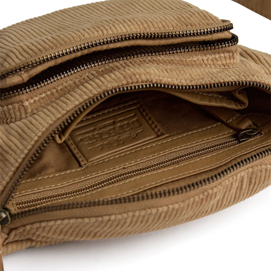 Depeche Bumbag - 16712 Fløjls Bumbag i Tan