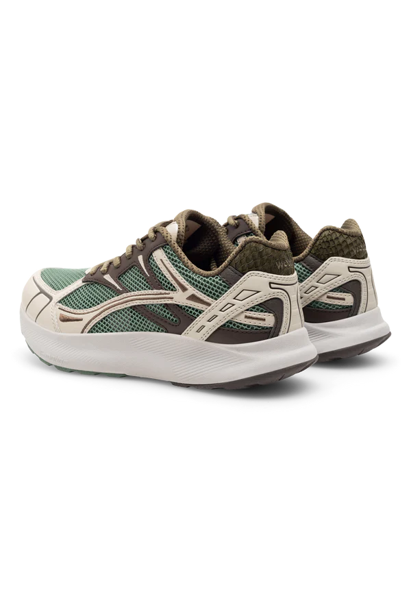 Woden Sneaker - Freja Runner Sneaker i Swamp Multi