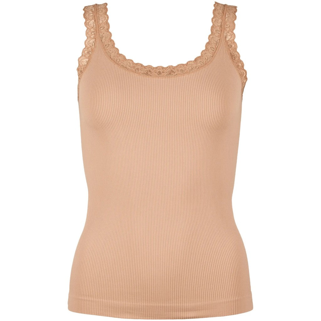 Tim & Simonsen Top - Frida Rib Top i Nudo