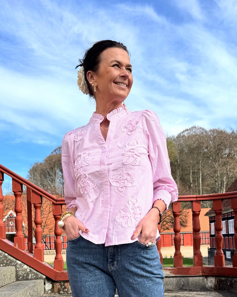 Nümph Skjorte - NuEmelia Skjorte i Prism Pink