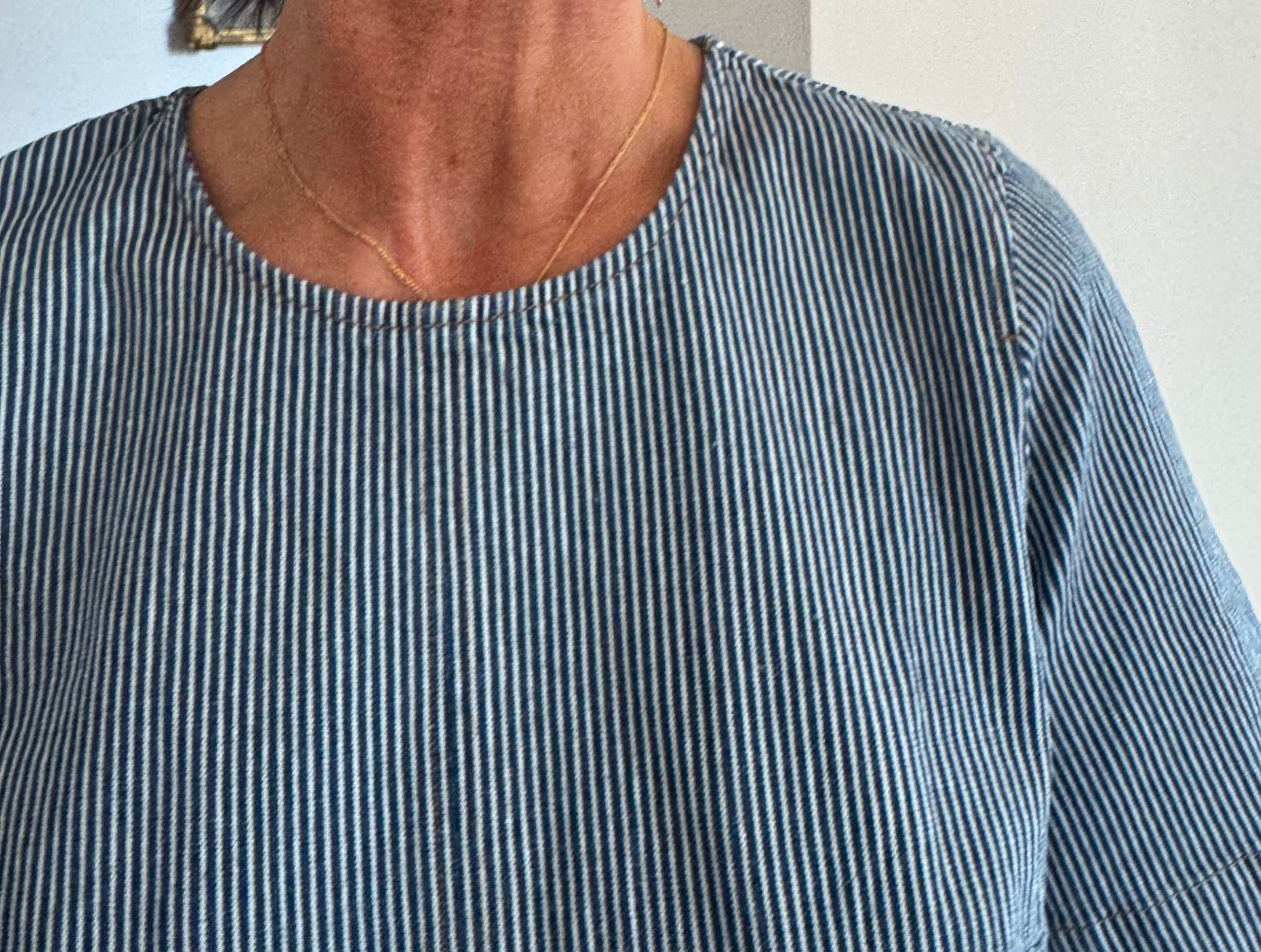 Nümph Bluse - NuErina Denim Bluse i Medium Blue Denim