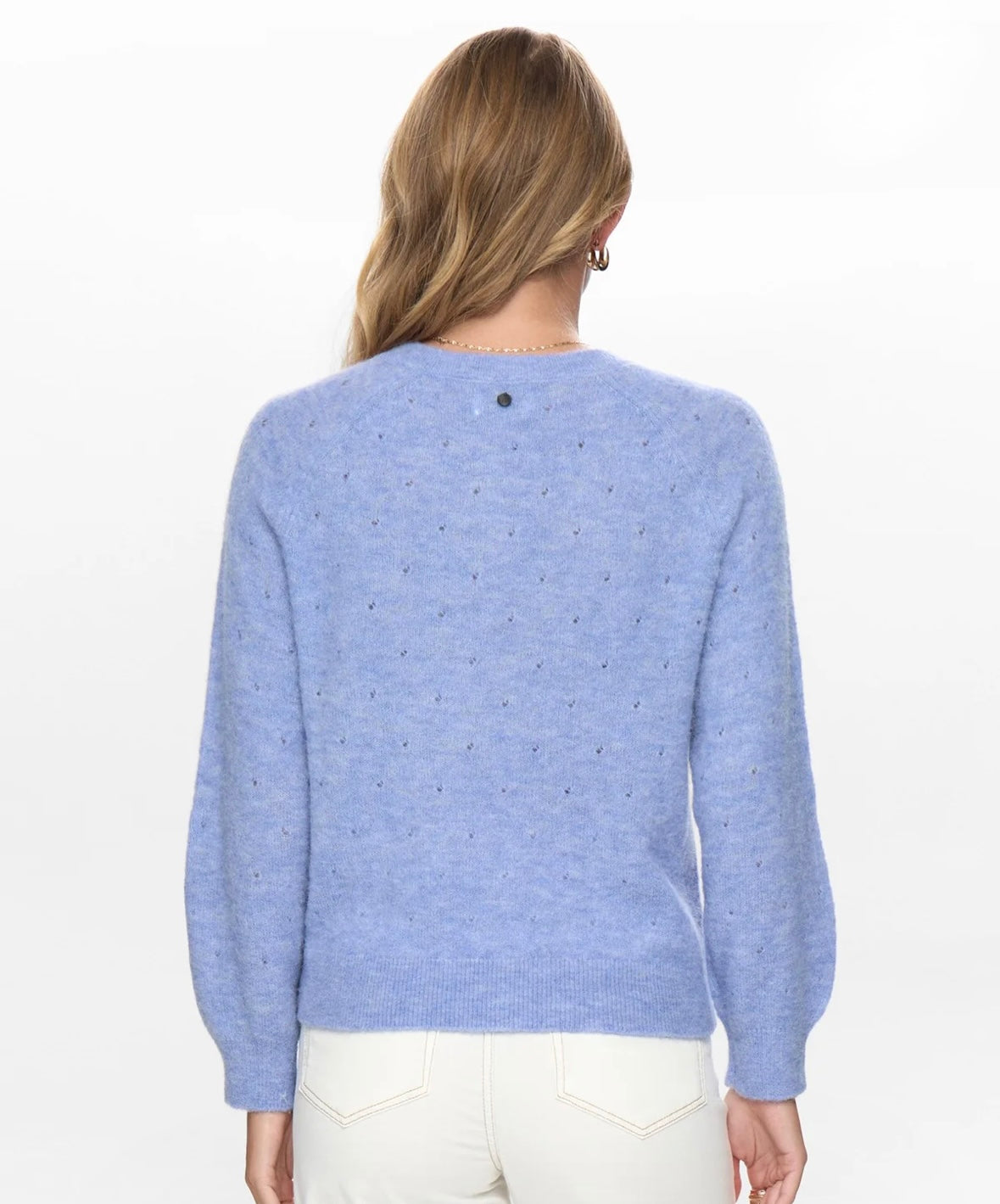 Nümph Cardigan - Nurietto Pointelle Cardigan i Hydrangea