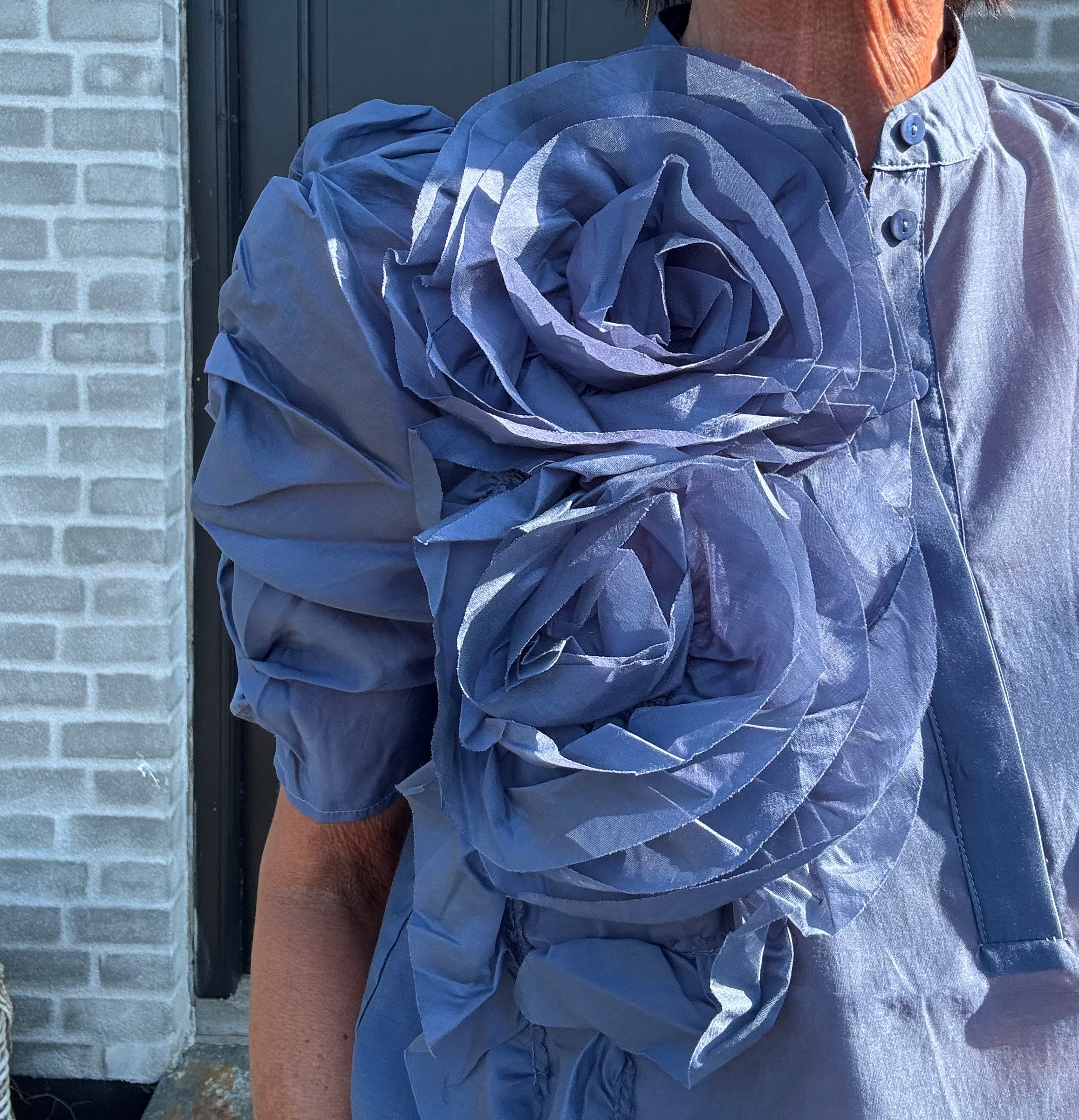 Gossia Bluse - AnnsofiGO Bluse i Dusty Blue