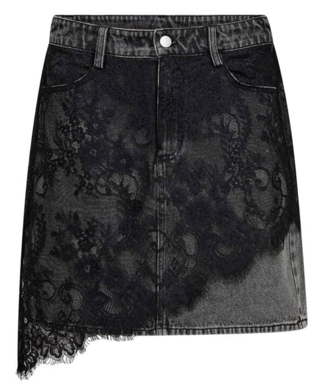 Gossia Nederdel - CoralineGo Denim Nederdel i Grey Washed