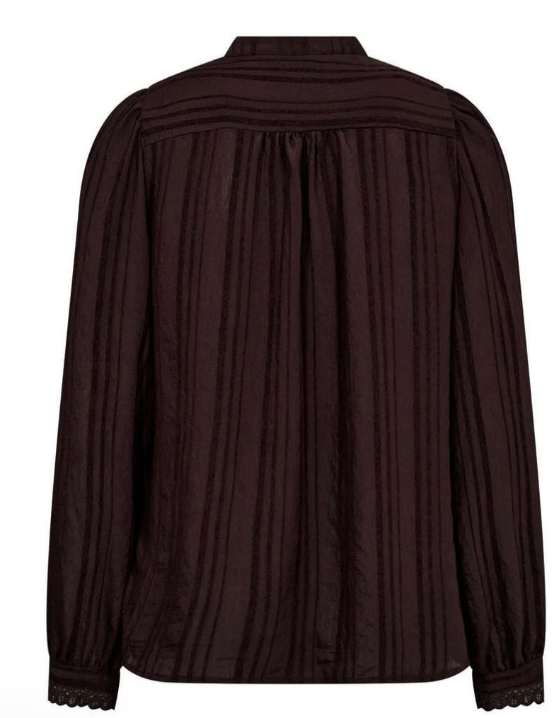 Co´Couture Skjorte - KesiCC Lace Skjorte i dark Brown