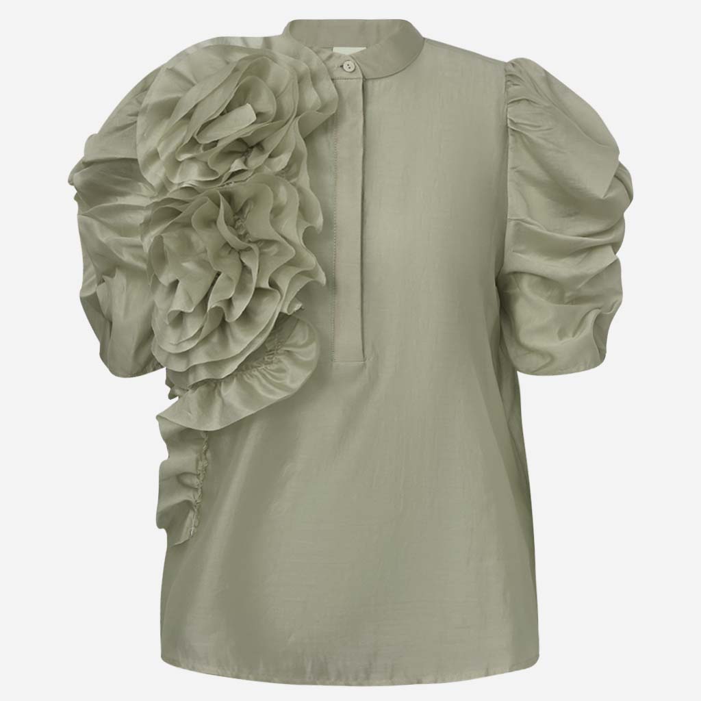 Gossia Bluse - AnnsofiGO Bluse i Dusty Army