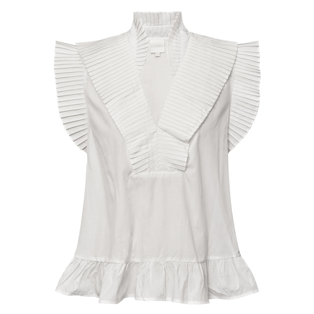 Gossia Bluse - AnnGO Top i Hvid