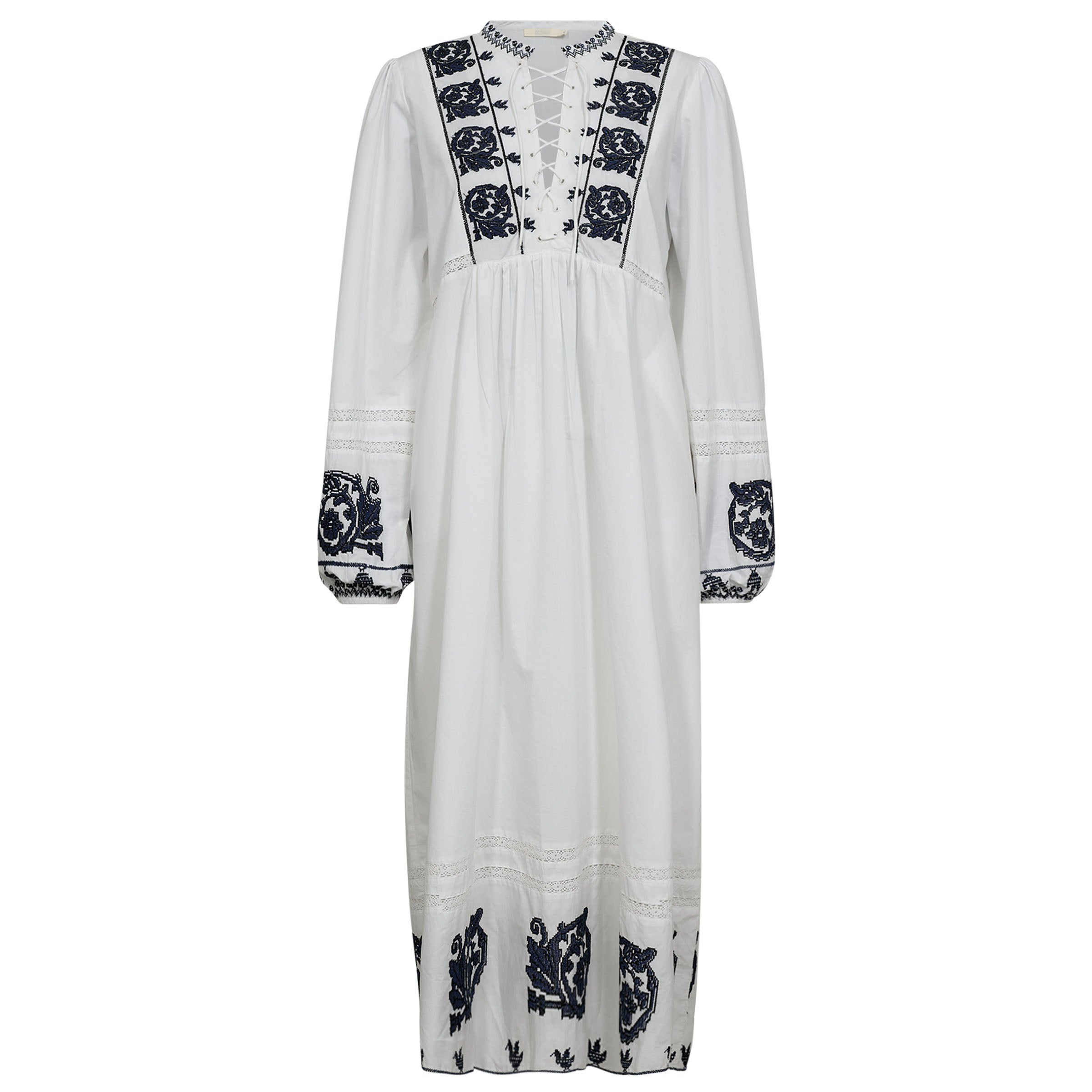 Gossia Kjole - AdelaGO kjole i Hvid-Blå