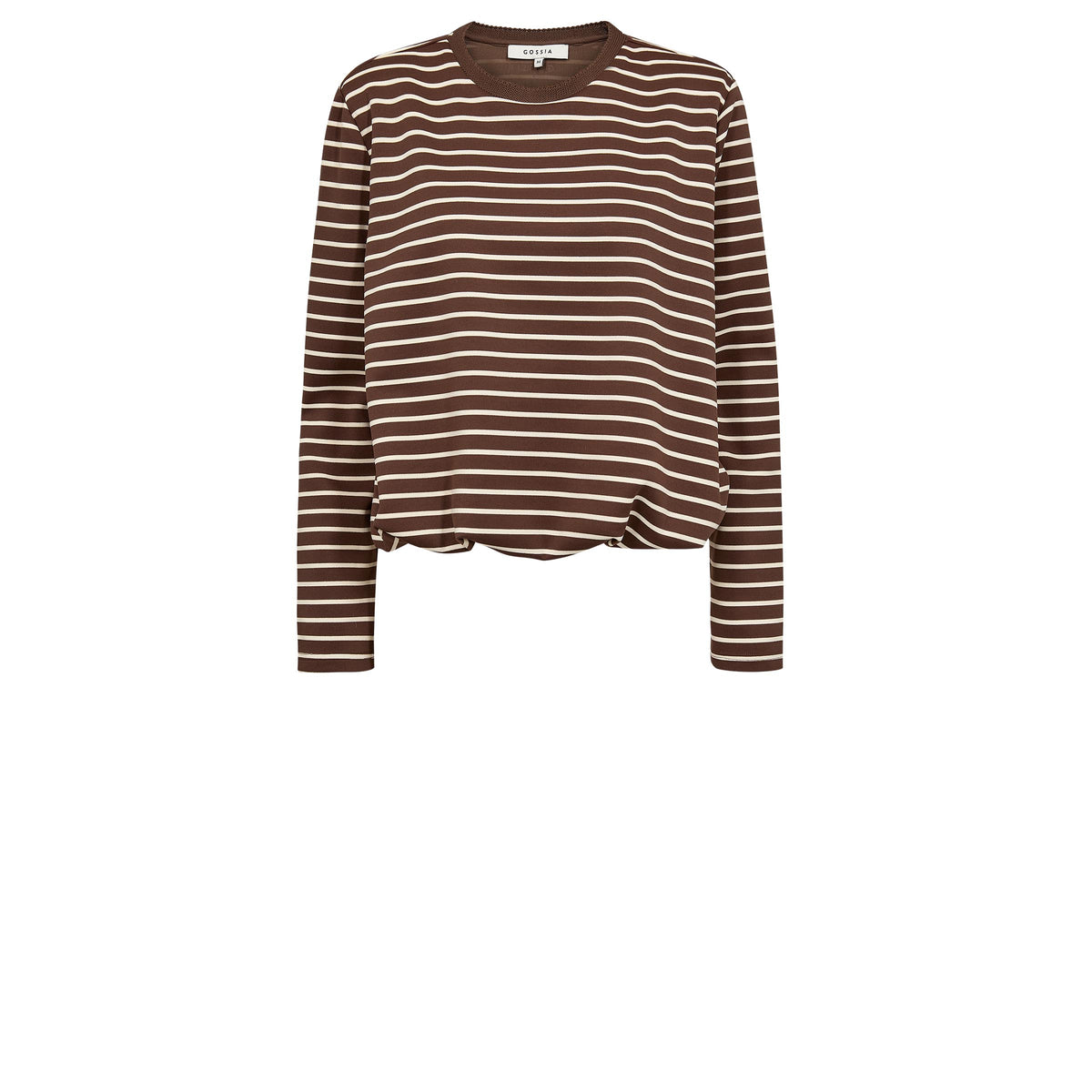Gossia Bluse - KinneGO Bluse i Brown Stripe