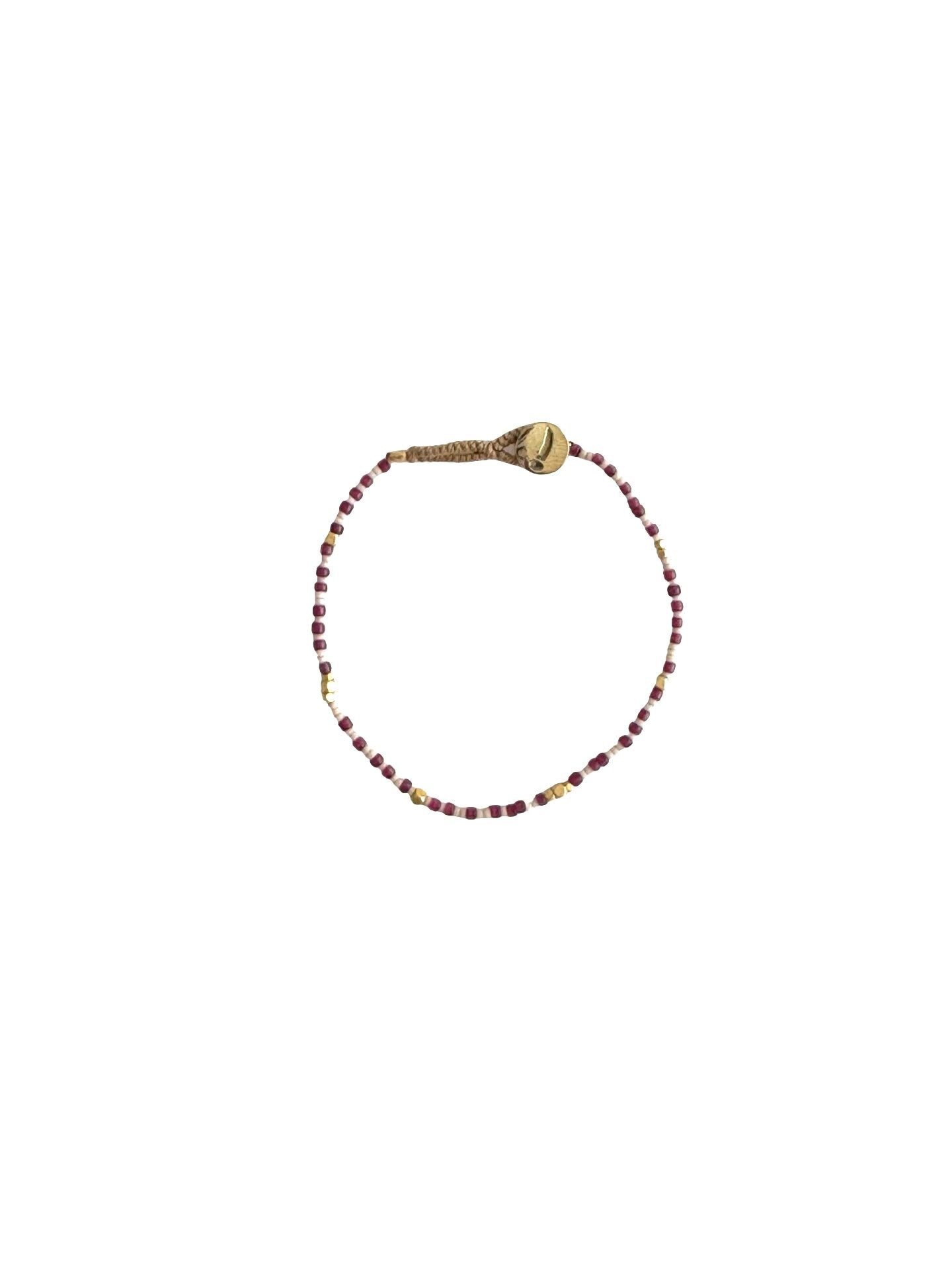 IBU Jewels Armbånd - GN07 Lulu Raindrop Armbånd i Maroon Bordeaux