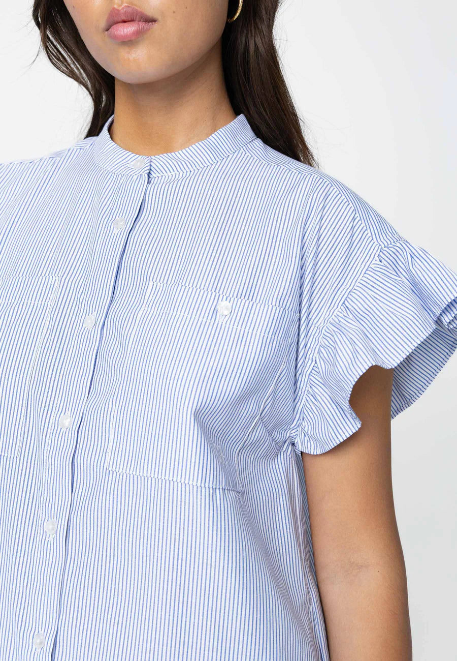 Coster Copenhagen Kjole - Gwen Stribet Kjole i Blue Stripe