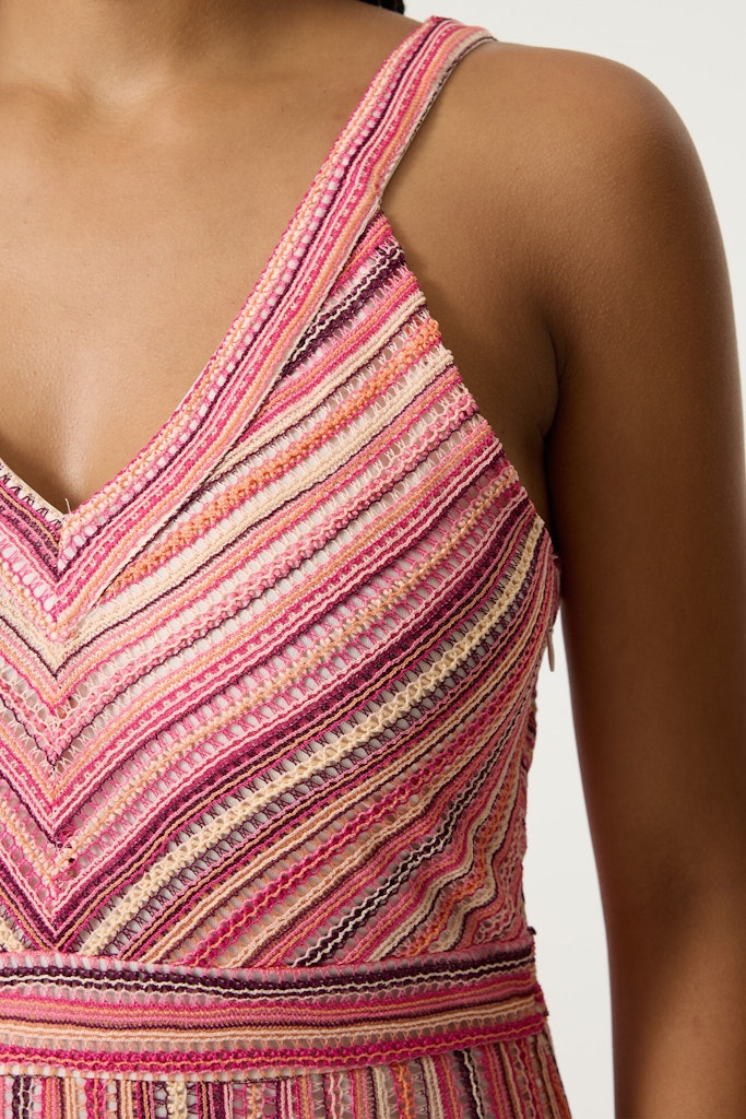 Garcia Kjole - 260089 Strop Kjole i Coral Crush