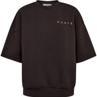 Haute L´amitié Sweat - Maxi Split SS Logo Sweat i Antrasit