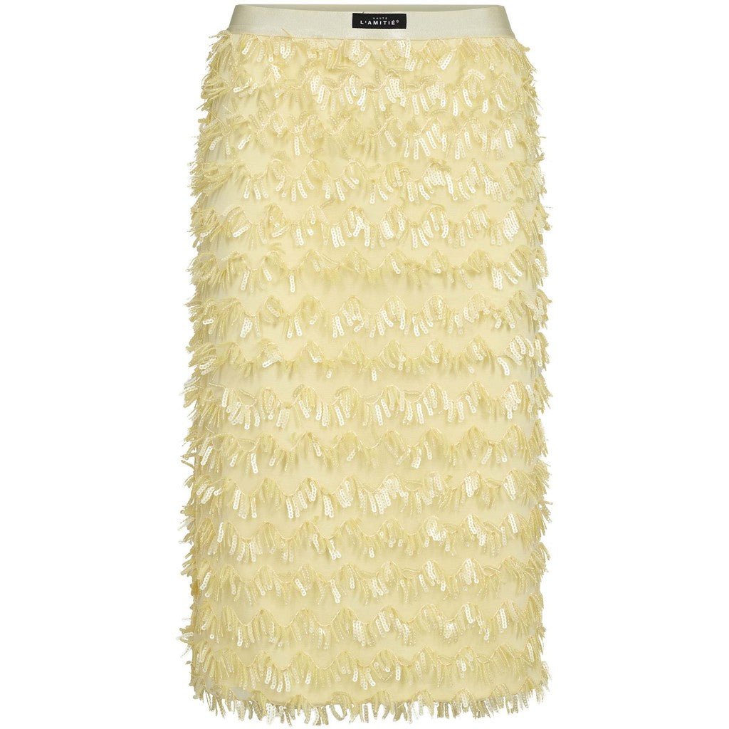 Haute L´amitié Nederdel - Limone Pencil Nederdel i Pale Yellow