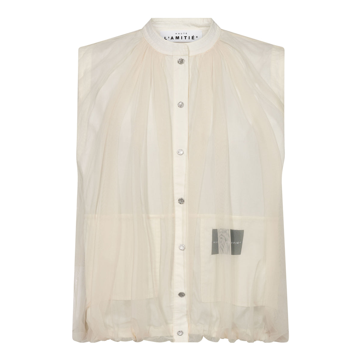 Haute L´amitié Vest - Ballet Logo Tech Vest i Almond