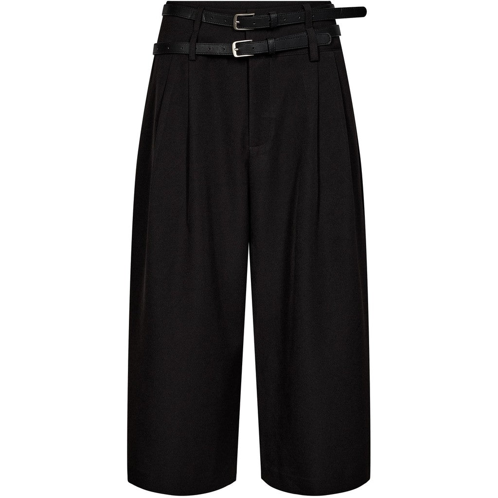 Haute L´amitié Shorts - Michelle Belt Bermuda Shorts i Sort