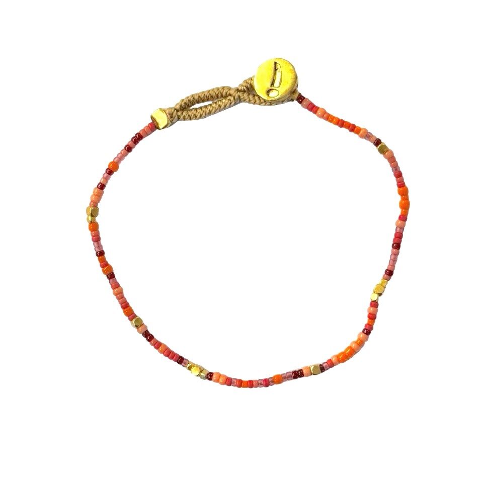 IBU Jewels Armbånd - HO MIX04 Lulu Raindrop Armbånd i Mix Orange