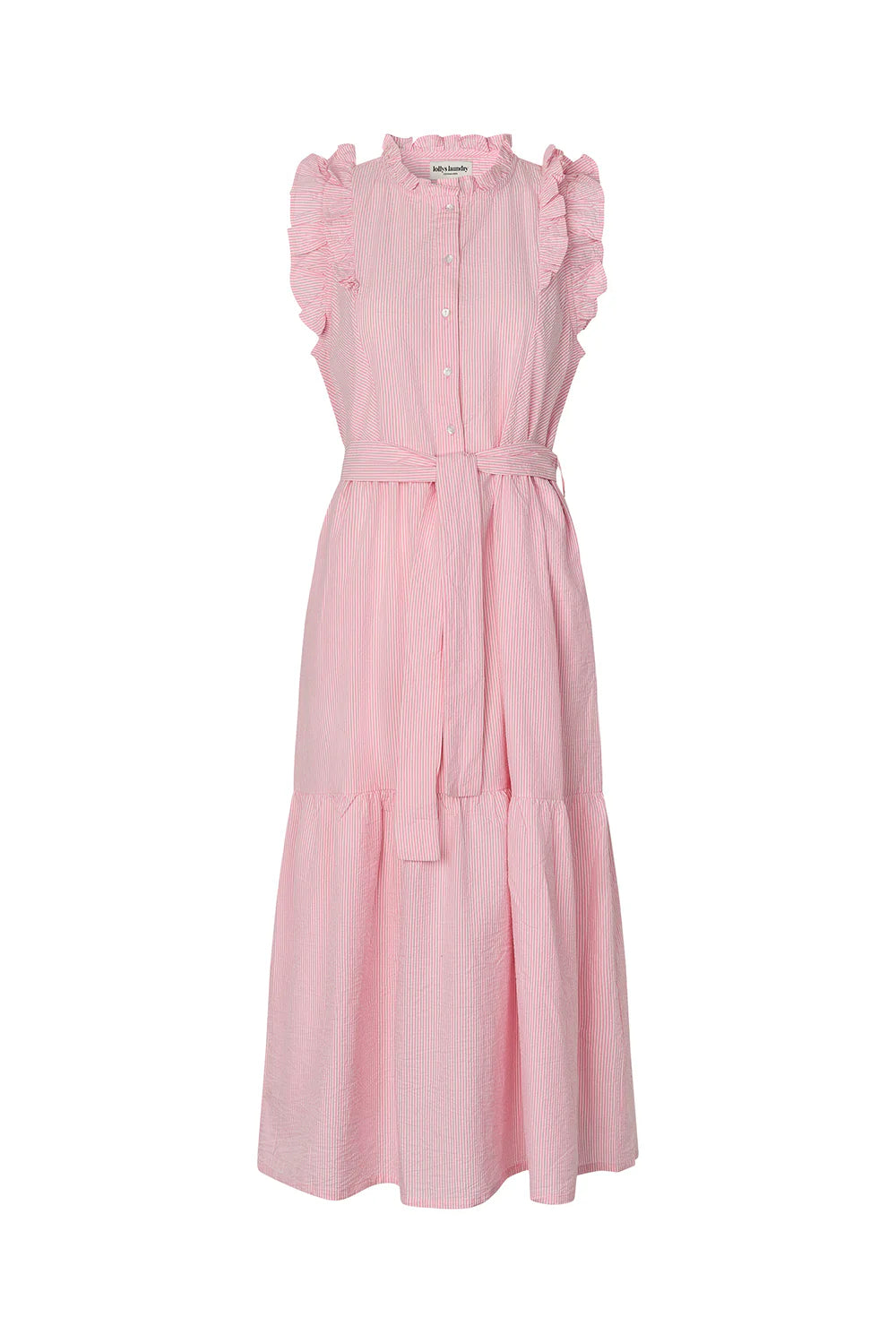 Lollys Laundry Kjole - HarrietLL SL Maxi Kjole i Light Pink Strib