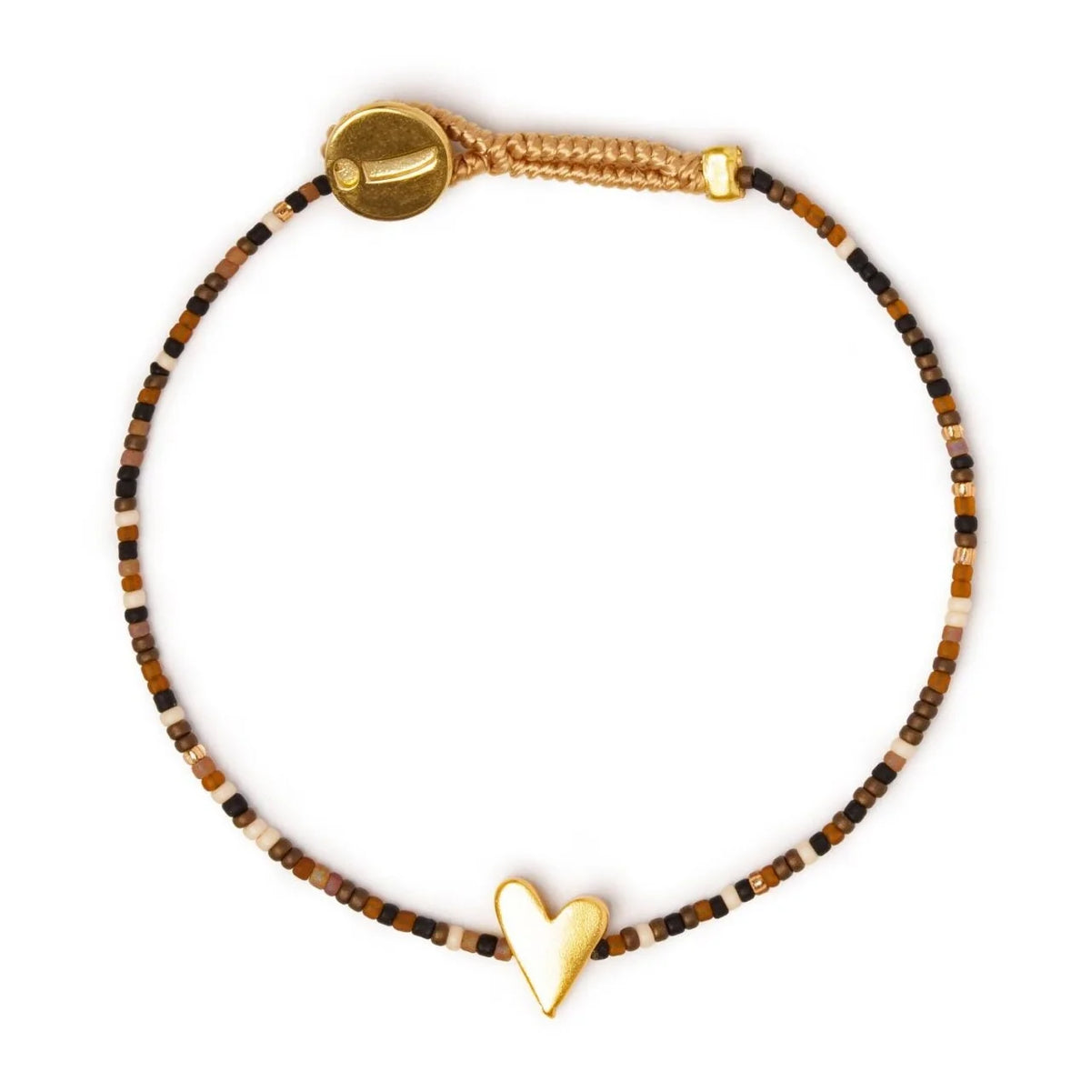 IBU Jewels Armbånd - IJ MIX04 Lulu Heart Mix i Mix Black