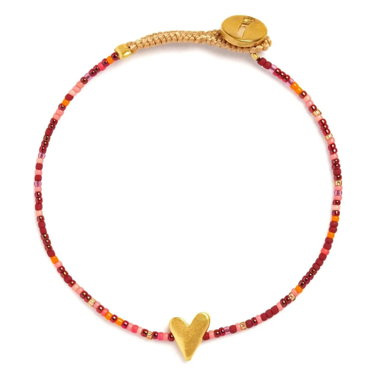IBU Jewels Armbånd - IJ MIX04 Lulu Heart Mix i Mix Maron