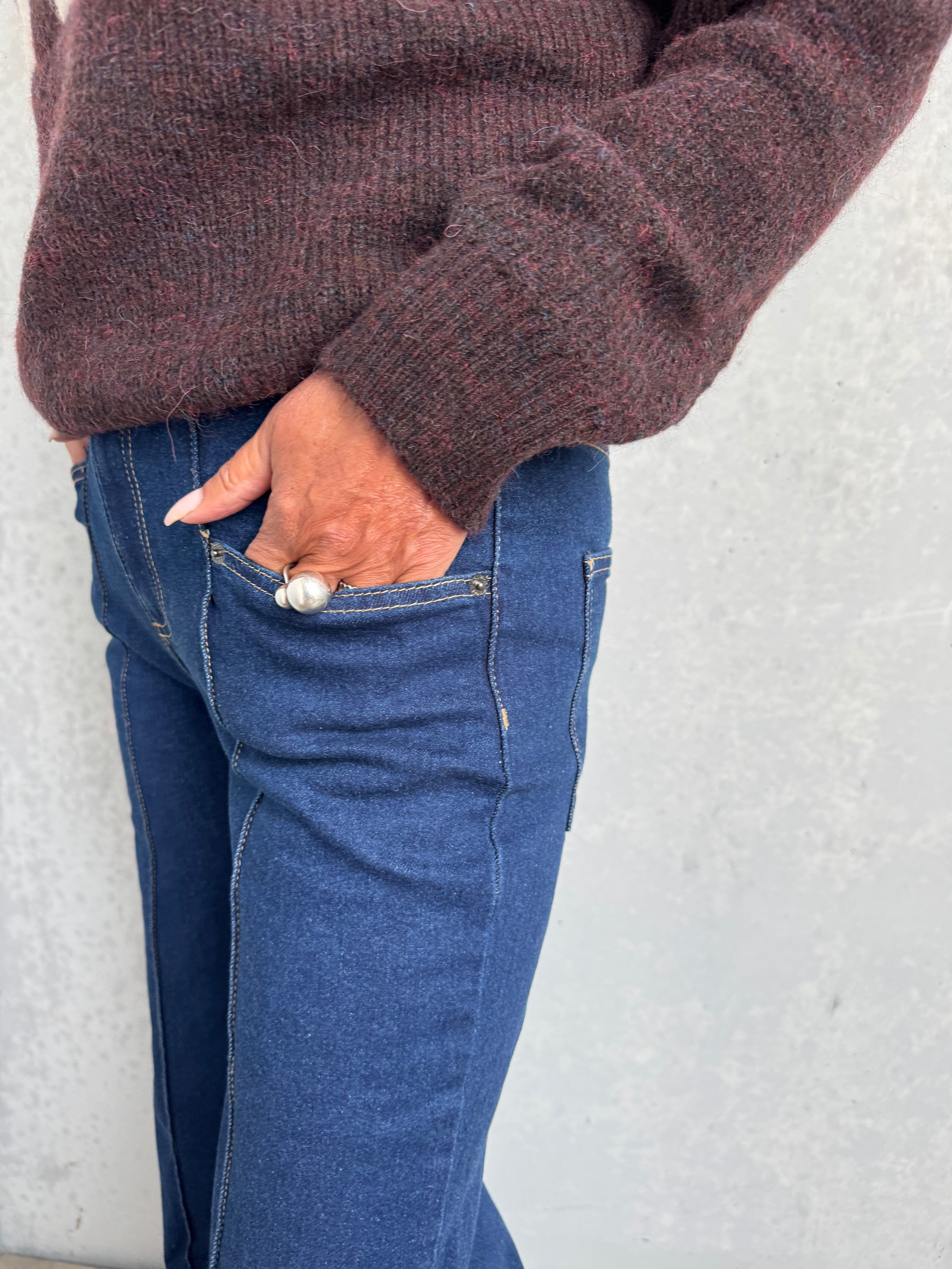 Co´Couture Jeans - TheoCC Wide Jeans i Dark Denim