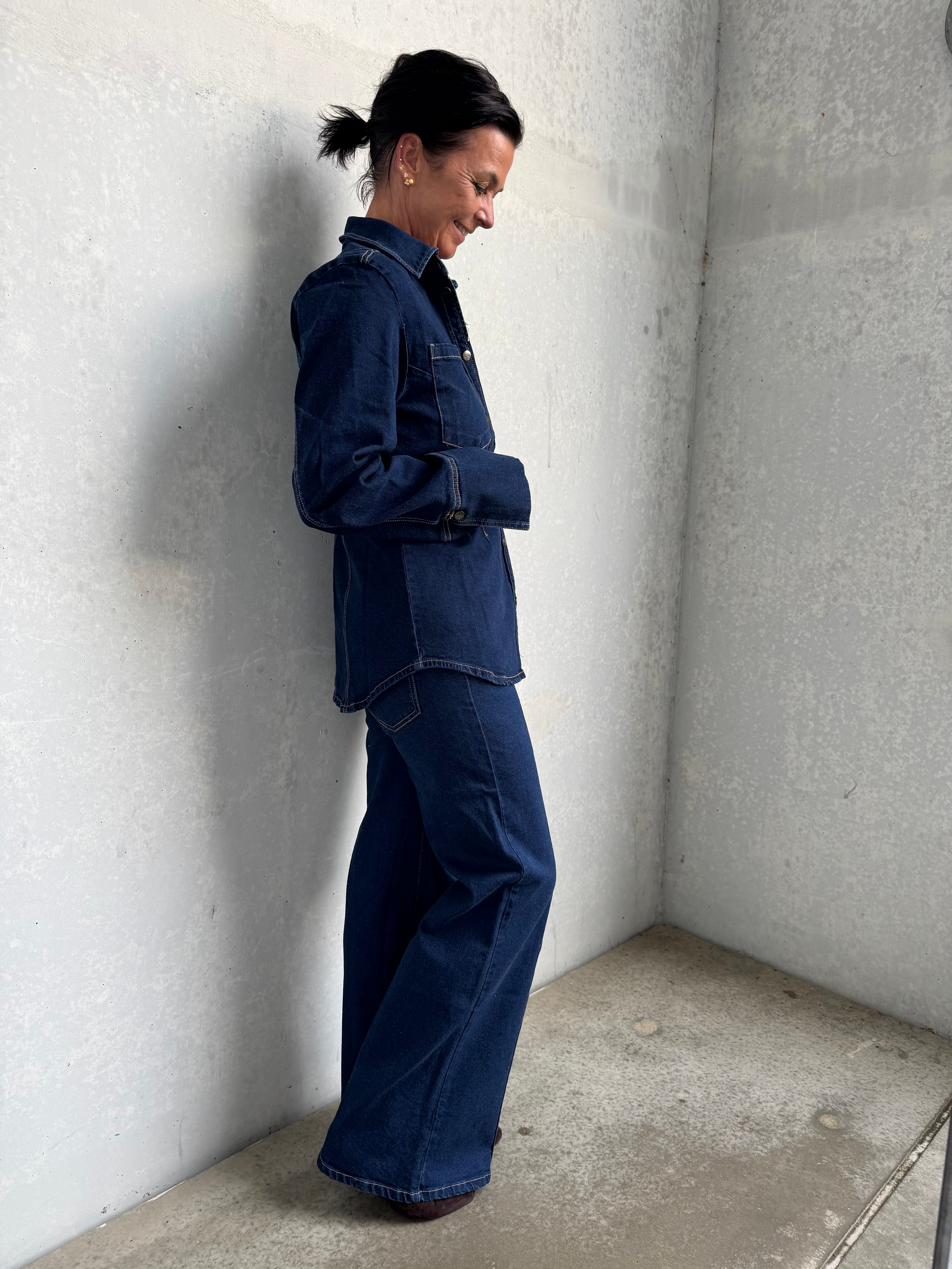 Co´Couture Jeans - TheoCC Wide Jeans i Dark Denim