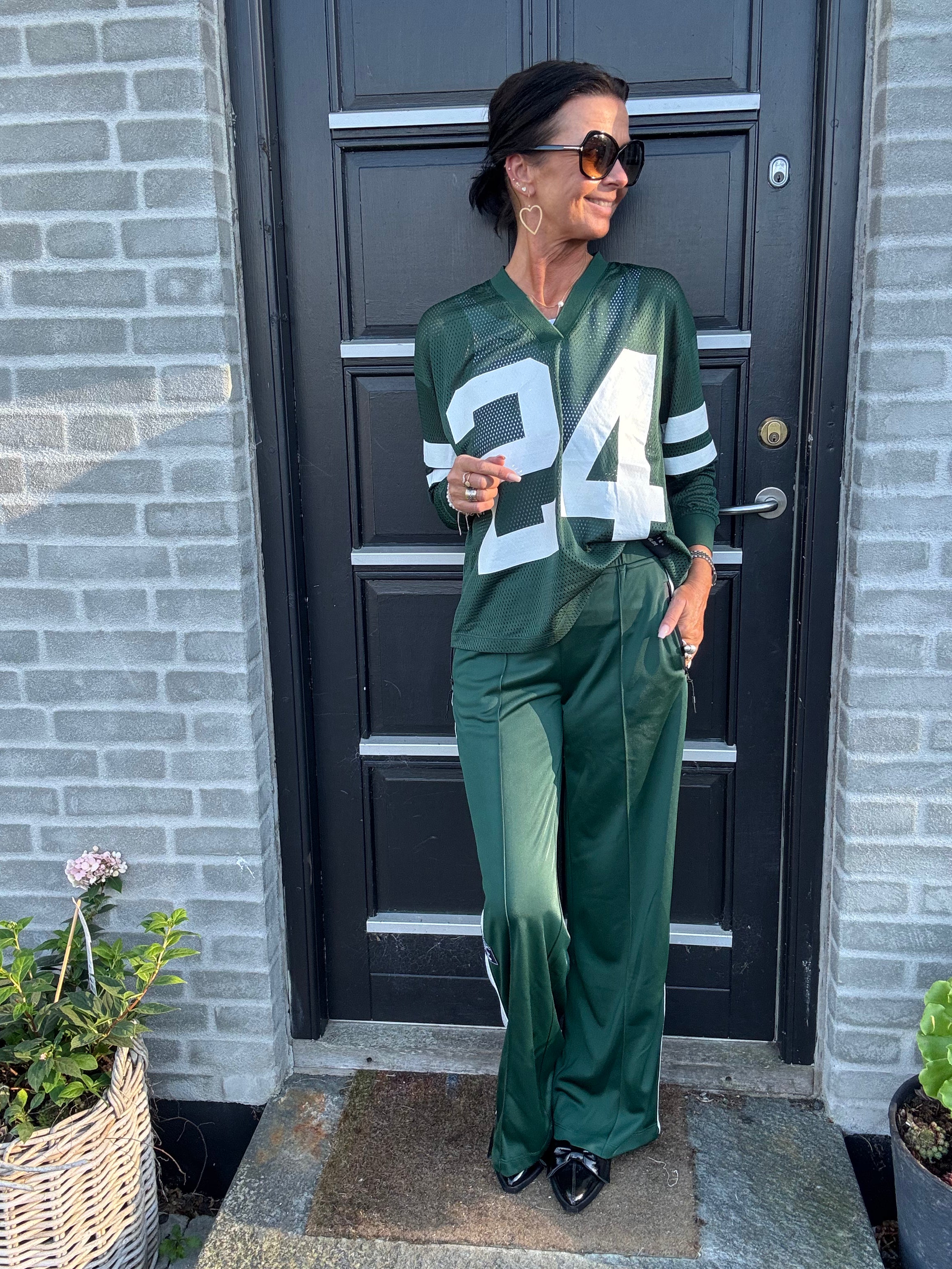 Haute L´amitié Bukser - Baggy Track Bukser i Sporty Green