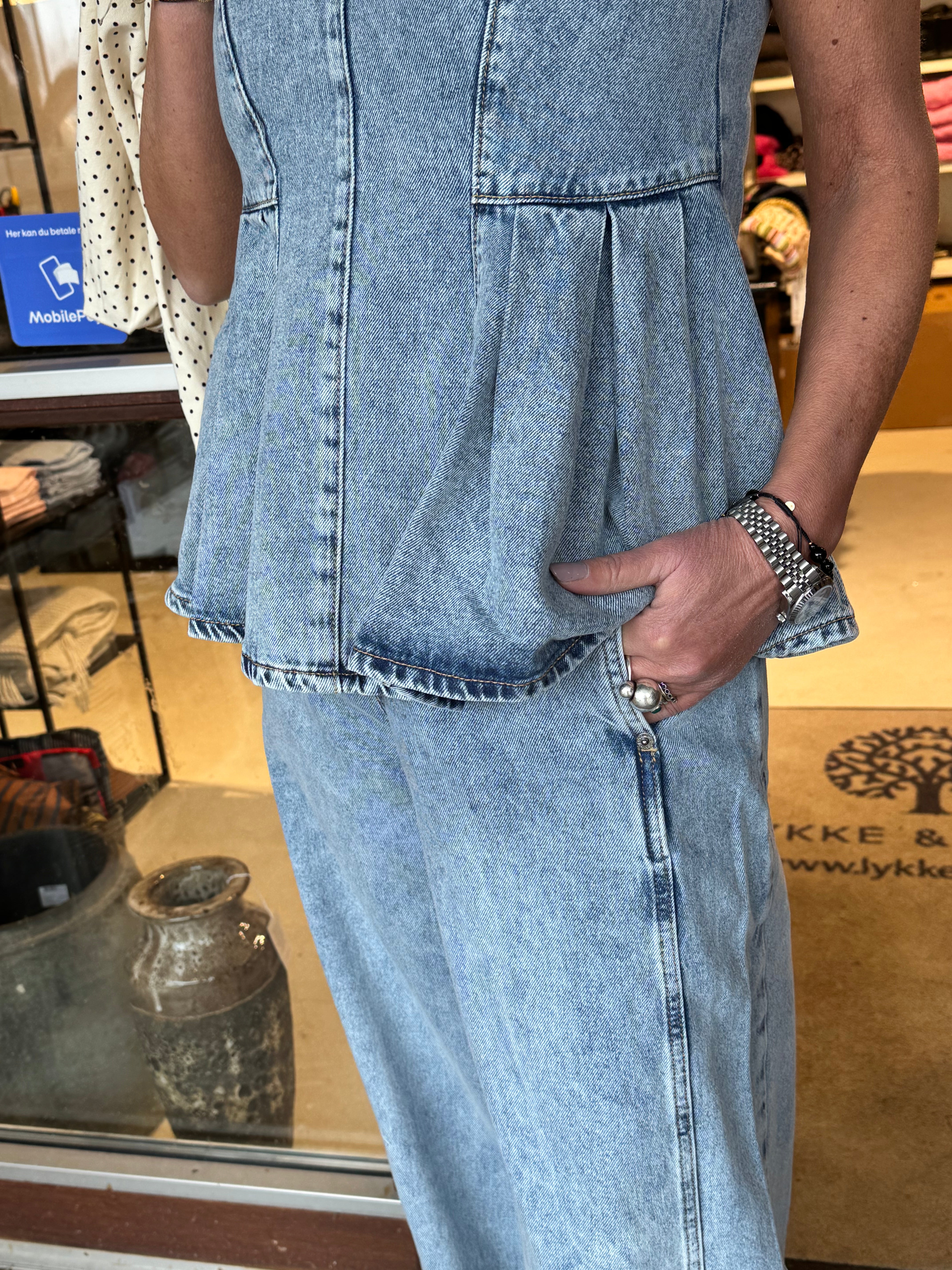 Co´Couture Vest - PancyCC Denim Top