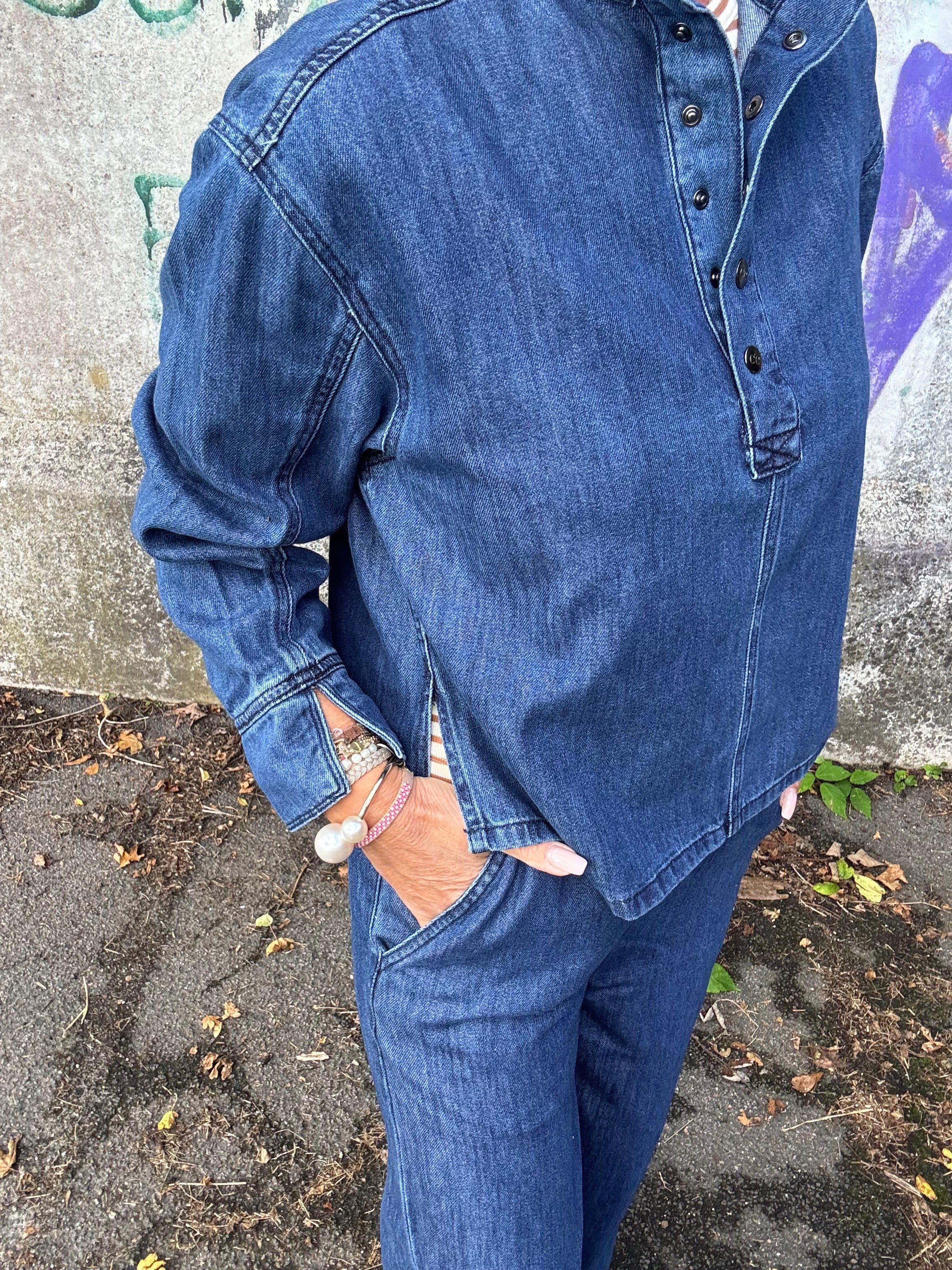 Co´Couture Bukser - AzminaCC Denim Bukser i Denim Blue
