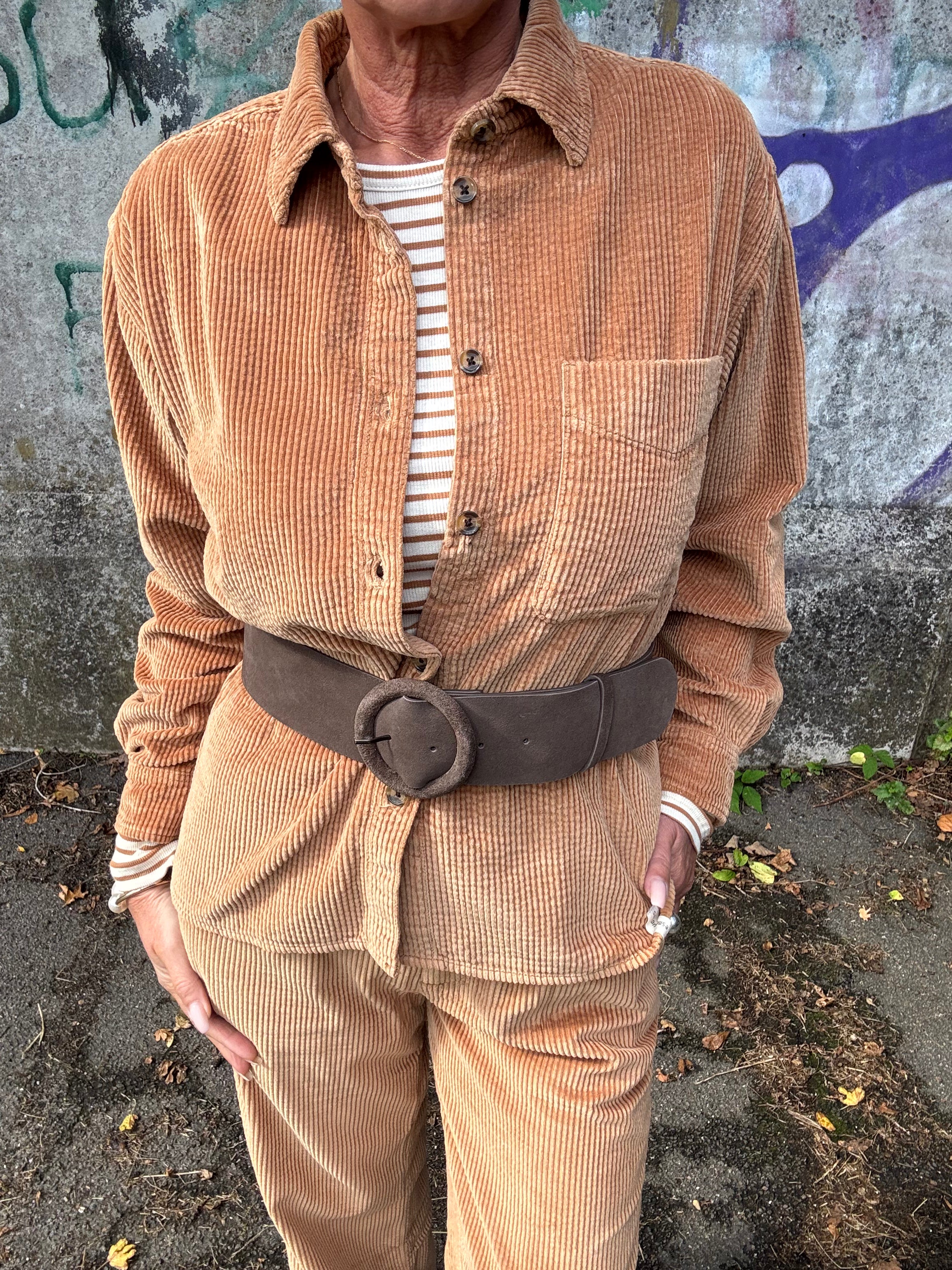 ESMÉ STUDIOS Skjorte - ESMaxia Boxy Skjorte i Chipmunk